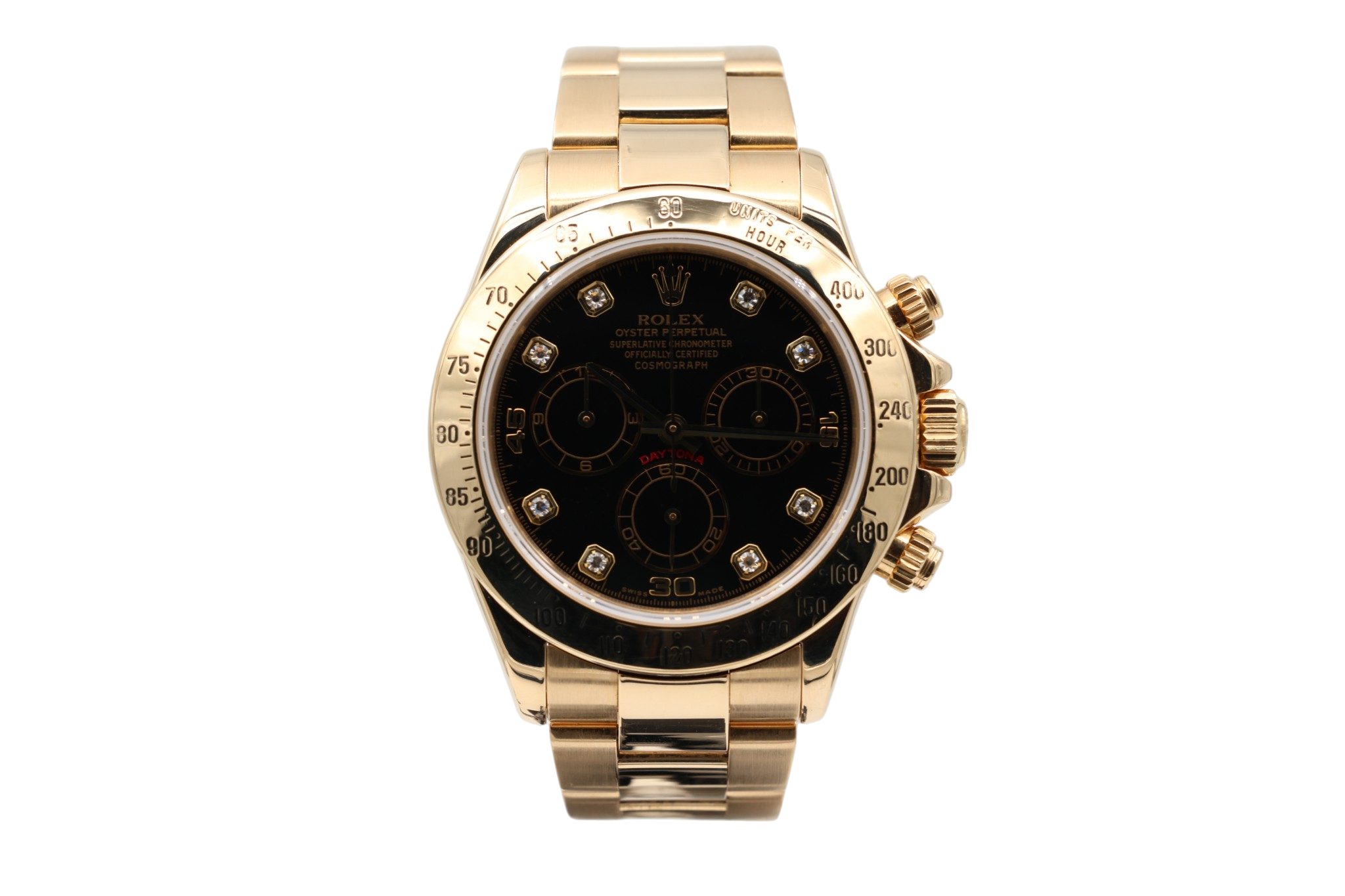 Rolex - Daytona – Black Diamond Dial – 116528 – 2000