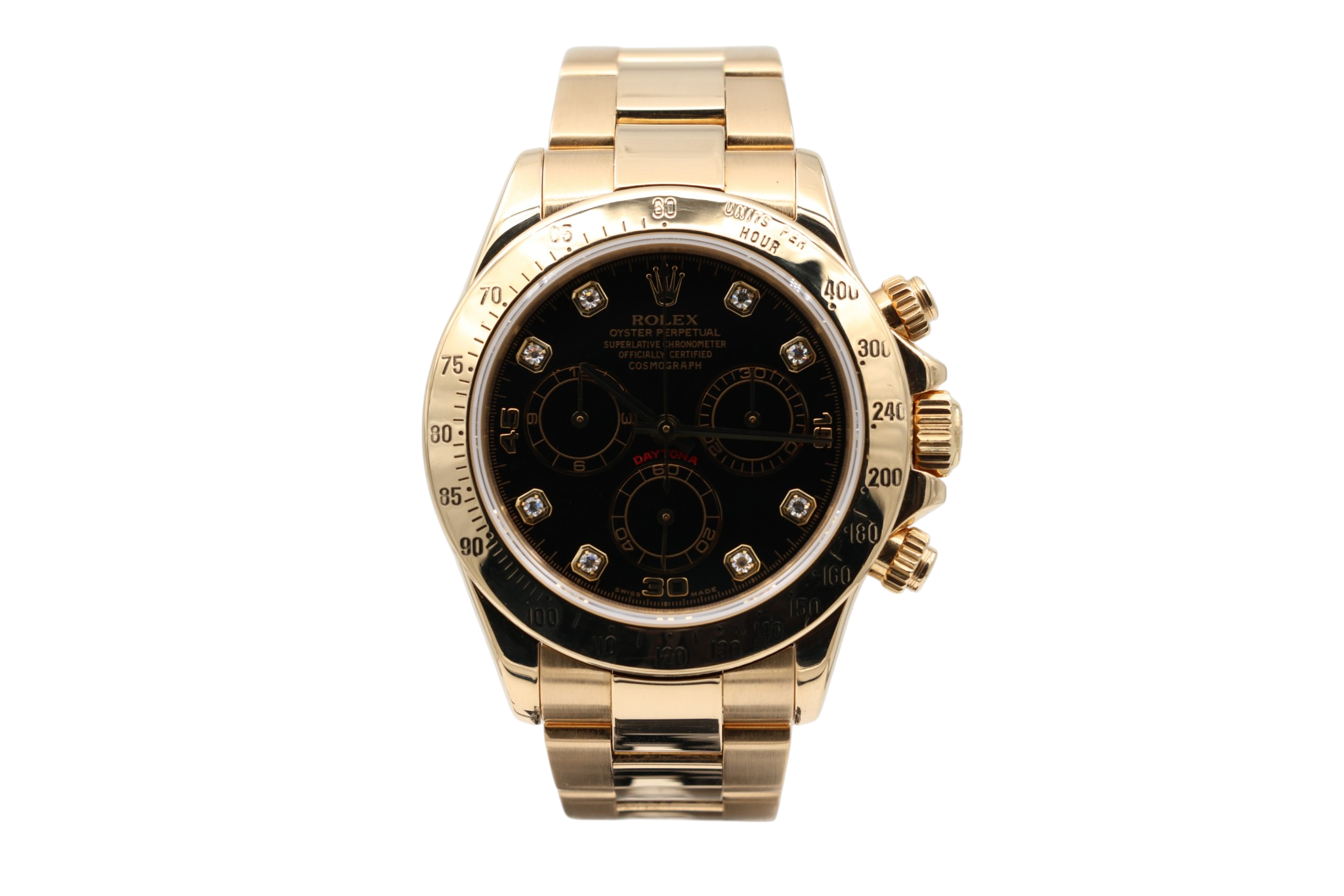 Rolex - Daytona – Black Diamond Dial – 116528 – 2000