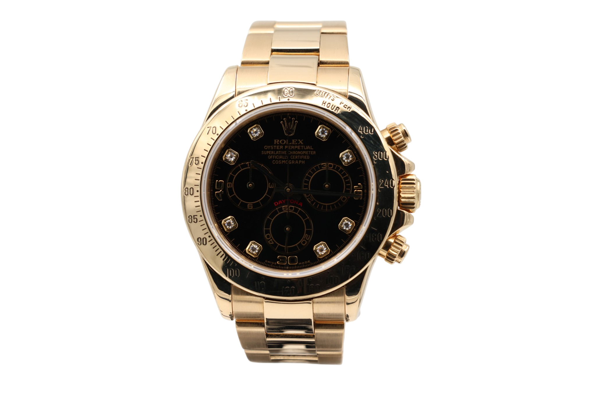 Rolex - Daytona – Black Diamond Dial – 116528 – 2000