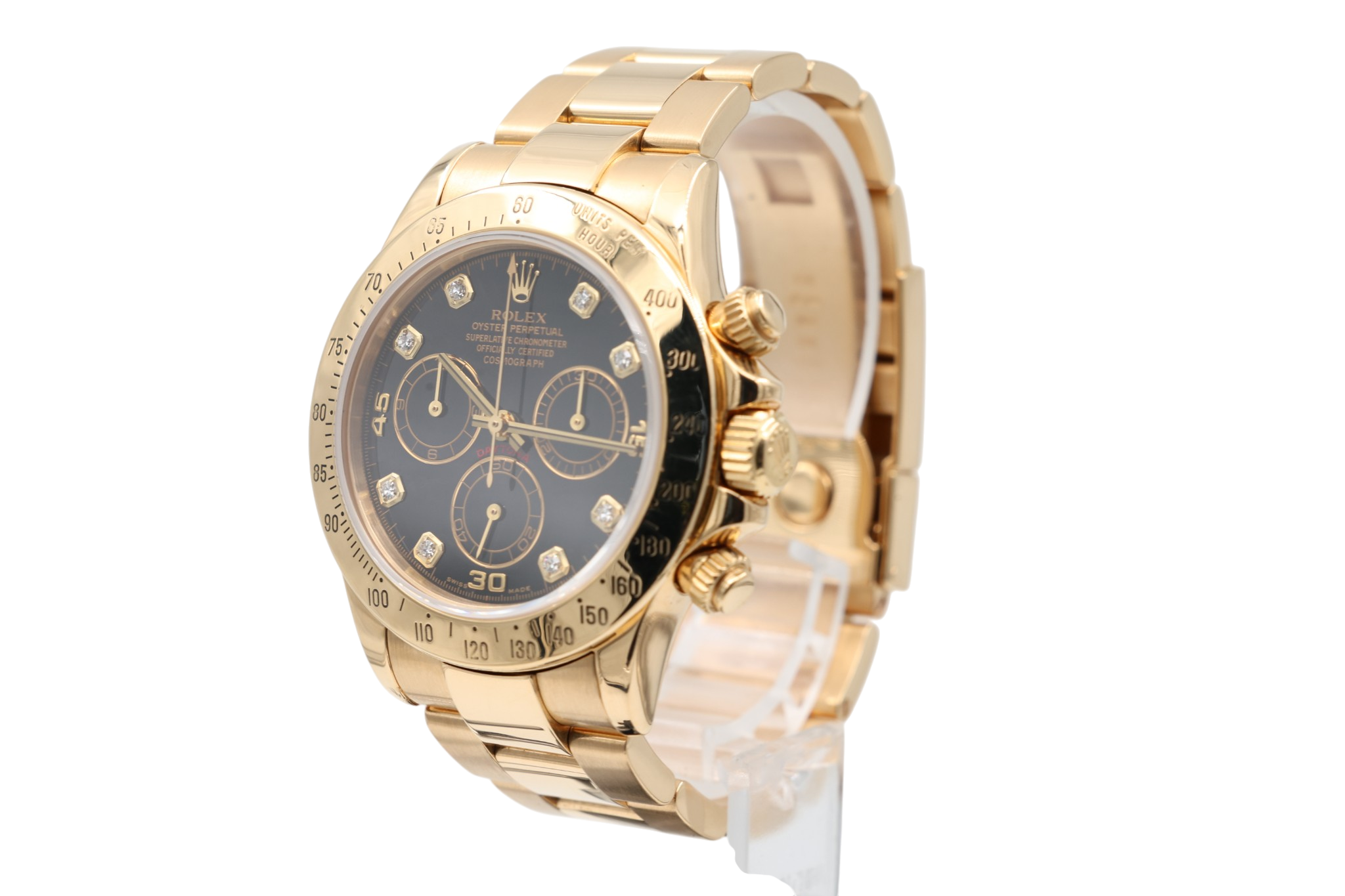 Rolex - Daytona – Black Diamond Dial – 116528 – 2000