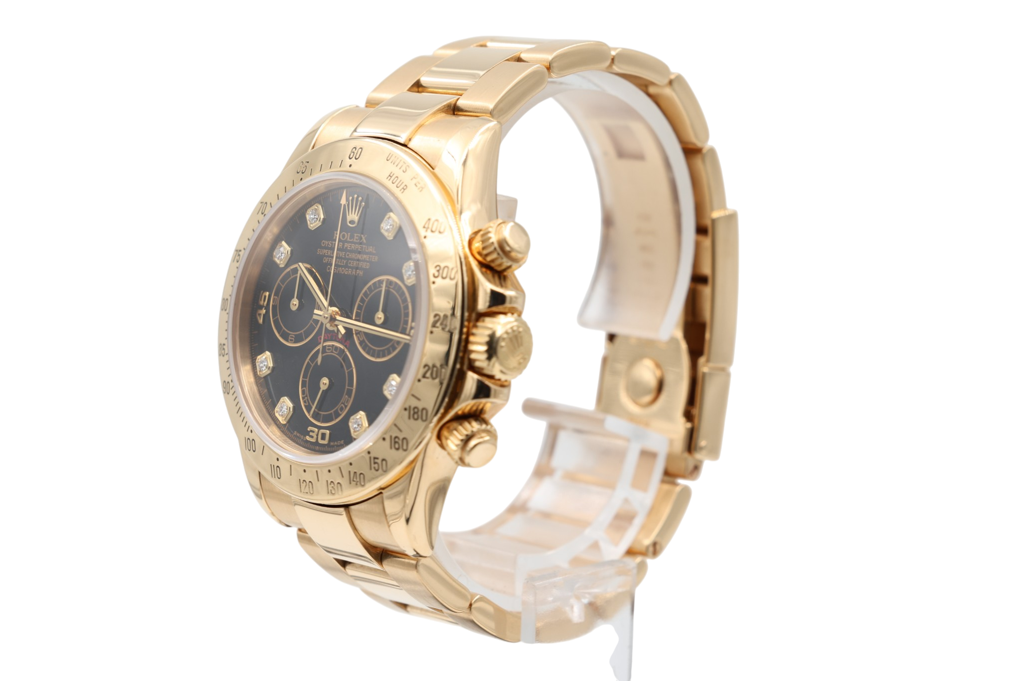 Rolex - Daytona – Black Diamond Dial – 116528 – 2000