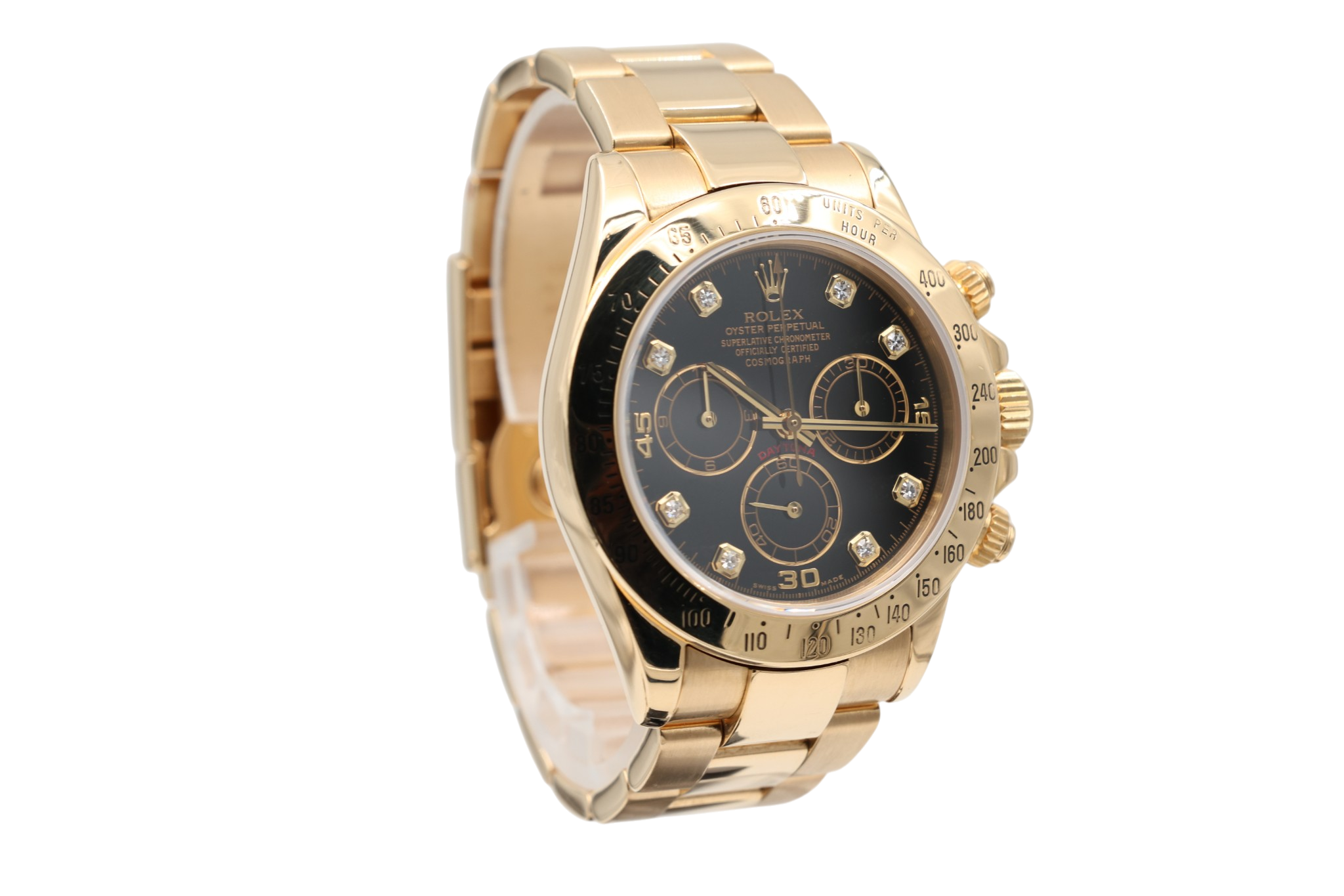 Rolex - Daytona – Black Diamond Dial – 116528 – 2000