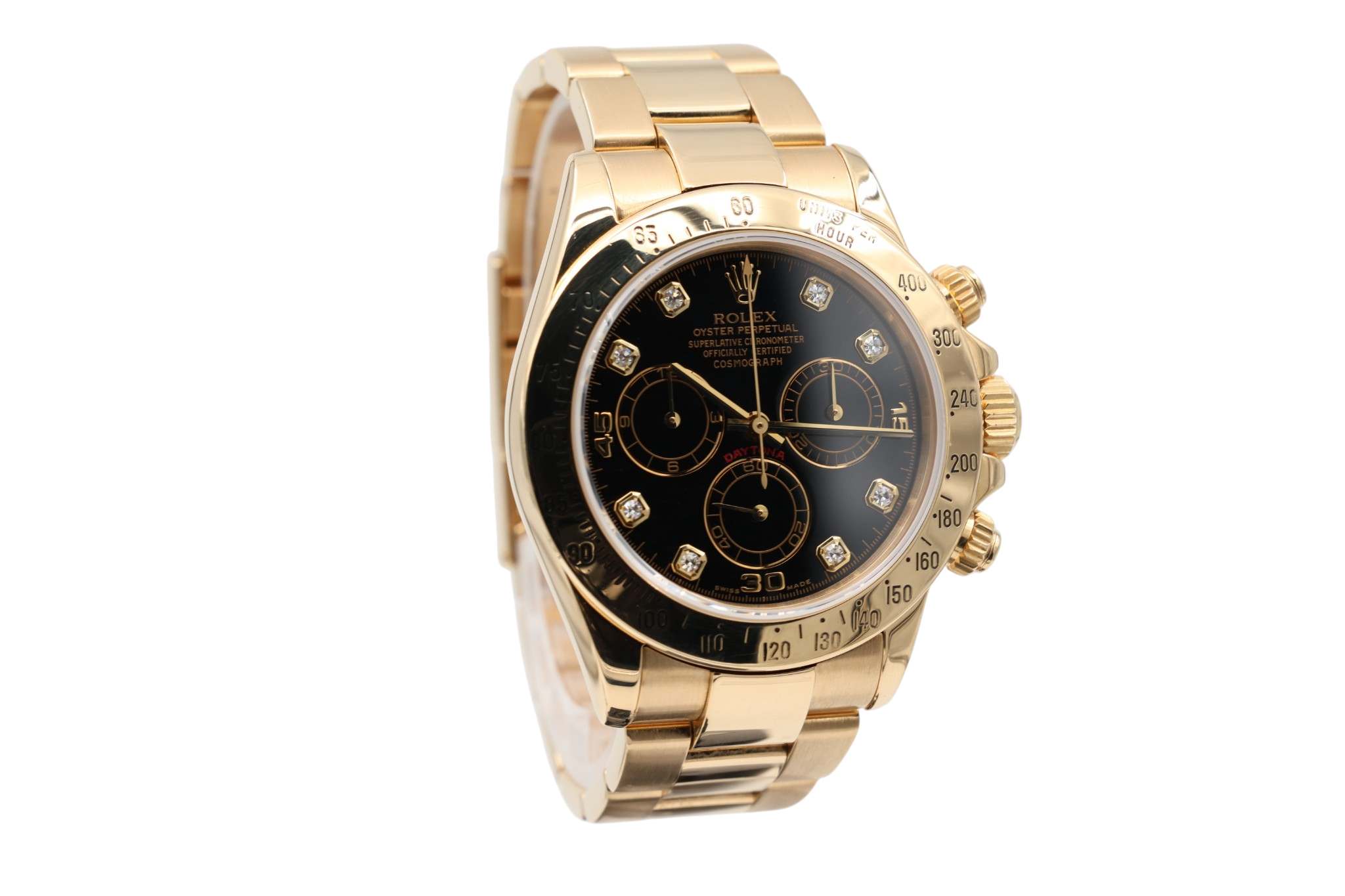 Rolex - Daytona – Black Diamond Dial – 116528 – 2000