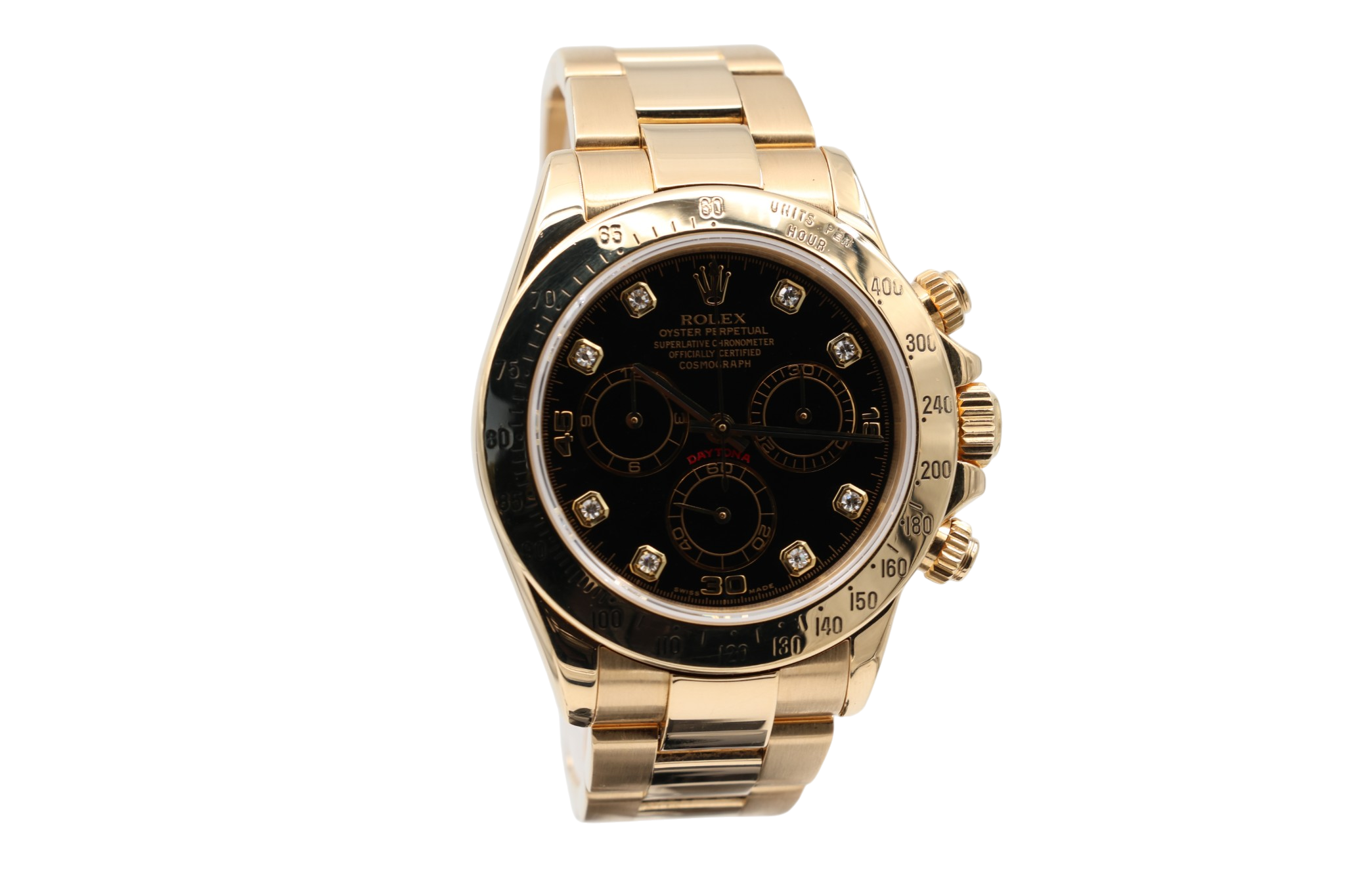 Rolex - Daytona – Black Diamond Dial – 116528 – 2000