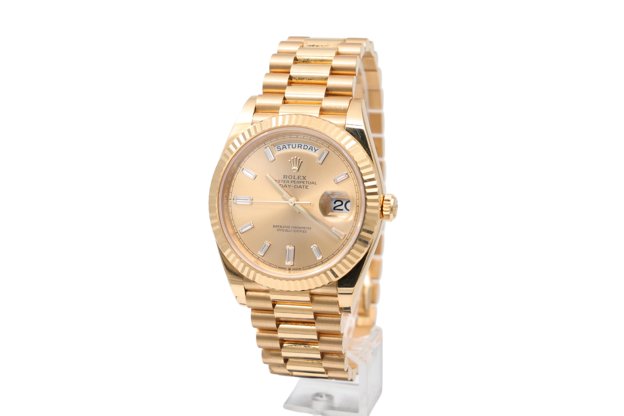 Rolex - Day-Date 40mm – Champagne Baguette – 228238 – 2024