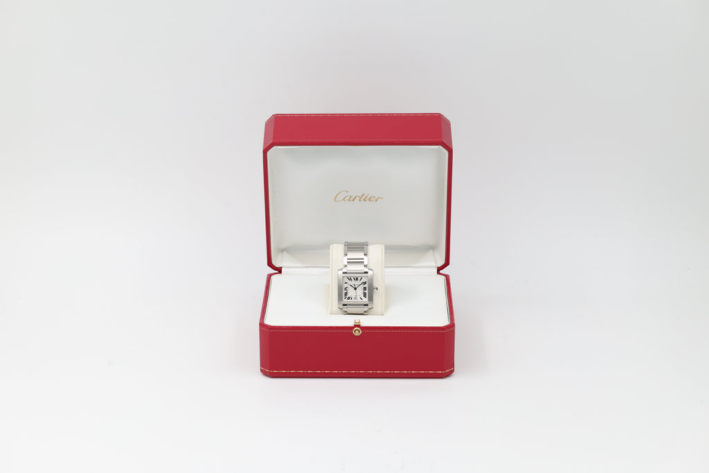 Cartier - Tank Francaise – White Roman Numerals – 2302 – 2000s