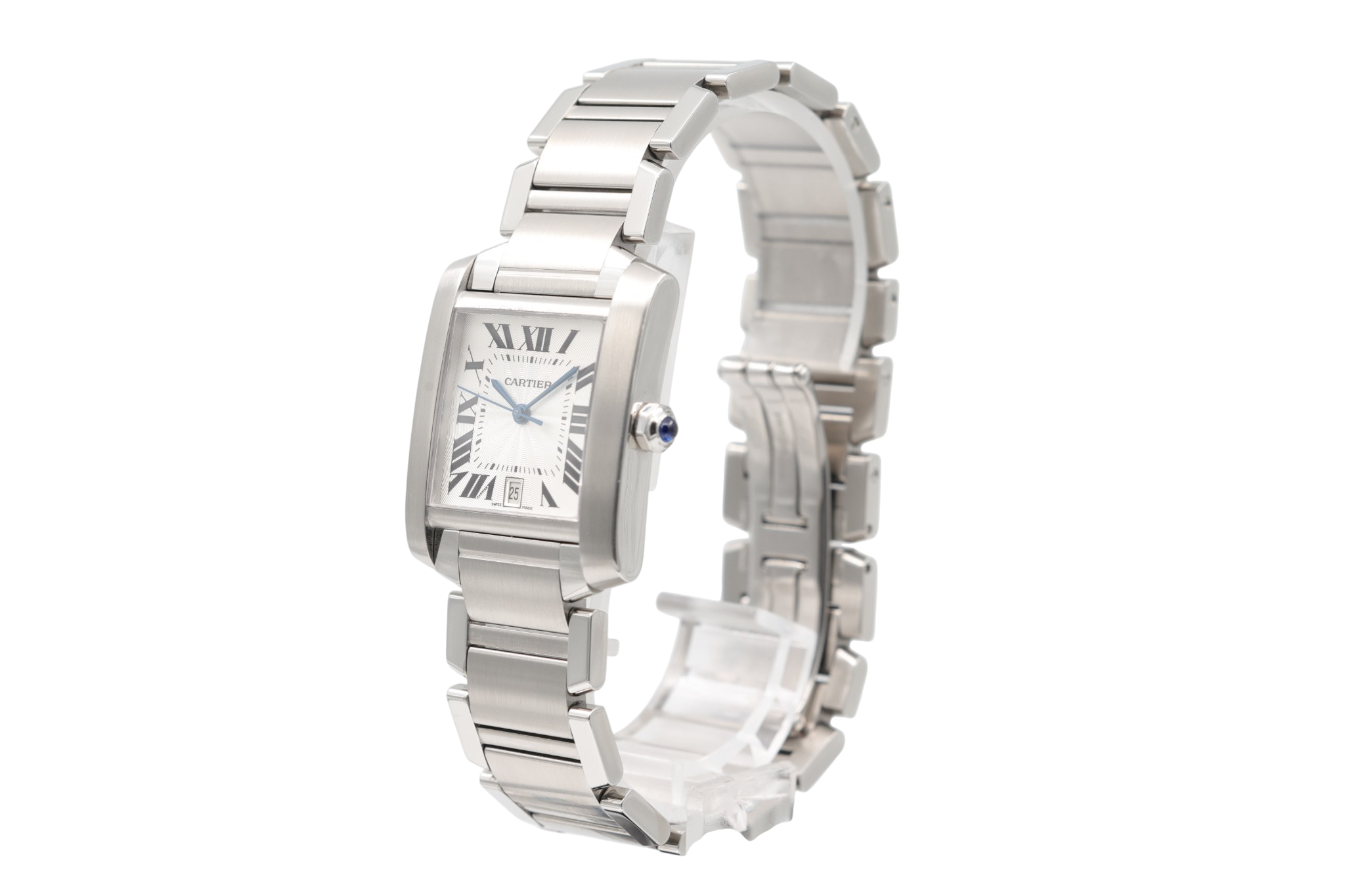 Cartier - Tank Francaise – White Roman Numerals – 2302 – 2000s
