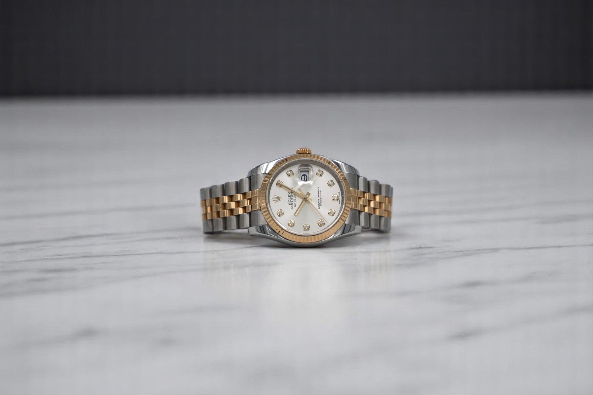 Rolex - Datejust - 116233 -  Silver Diamond- 2017