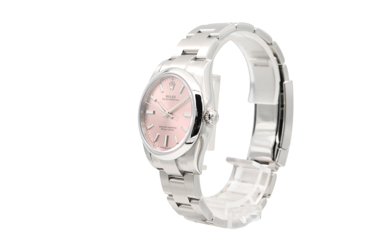 Rolex - Oyster Perpetual 34 – Pink Sunburst – 124200 – 2025