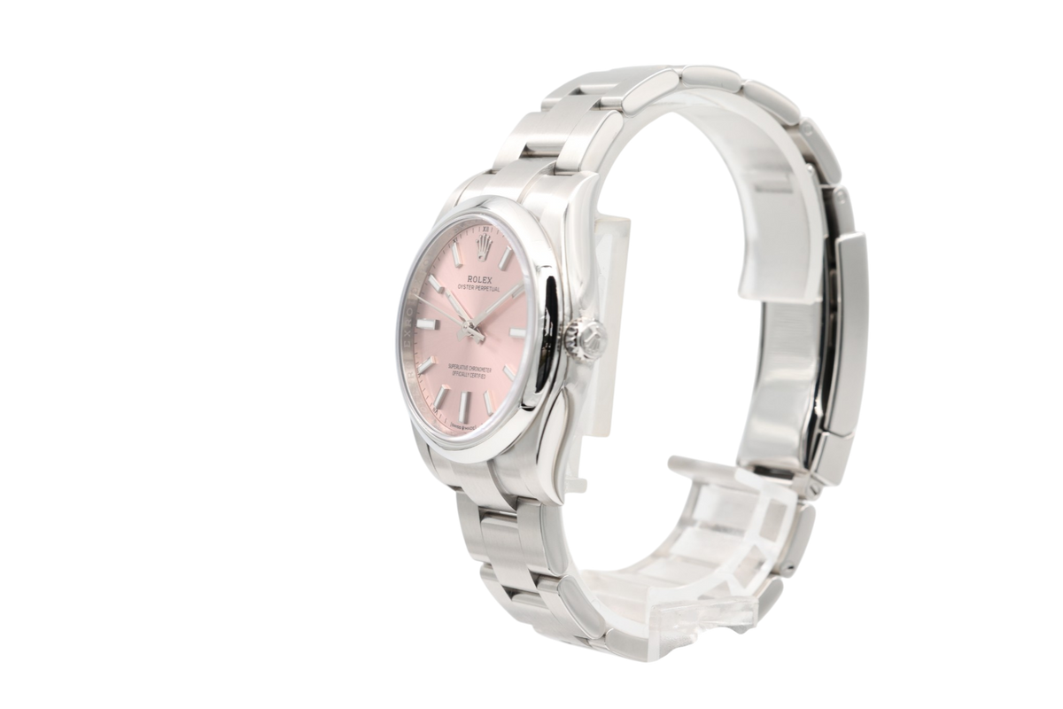 Rolex - Oyster Perpetual 34 – Pink Sunburst – 124200 – 2025