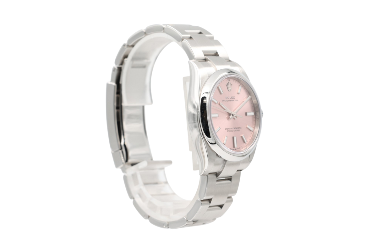 Rolex - Oyster Perpetual 34 – Pink Sunburst – 124200 – 2025