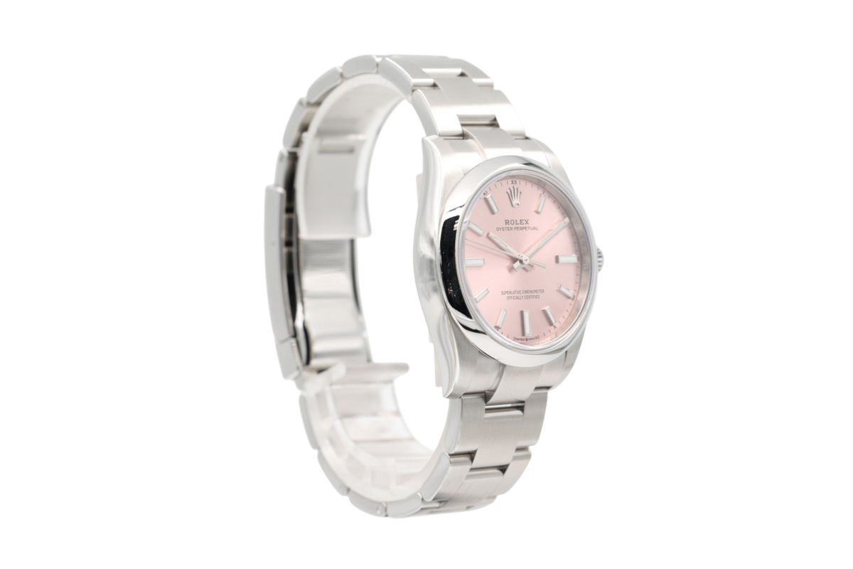 Rolex - Oyster Perpetual 34 – Pink Sunburst – 124200 – 2025