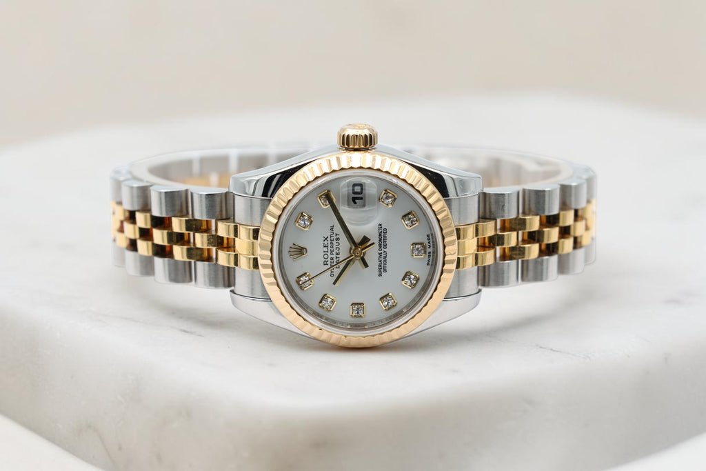 Rolex - Datejust – White with Diamond – 179173 – 2008