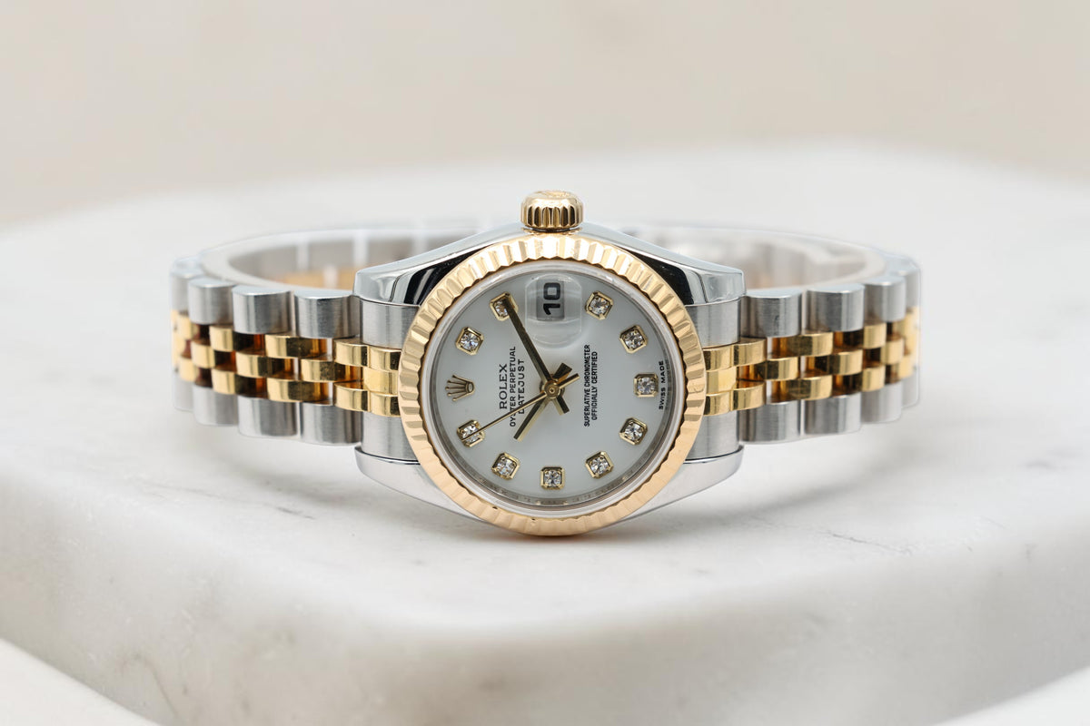 Rolex - Datejust – White with Diamond – 179173 – 2008