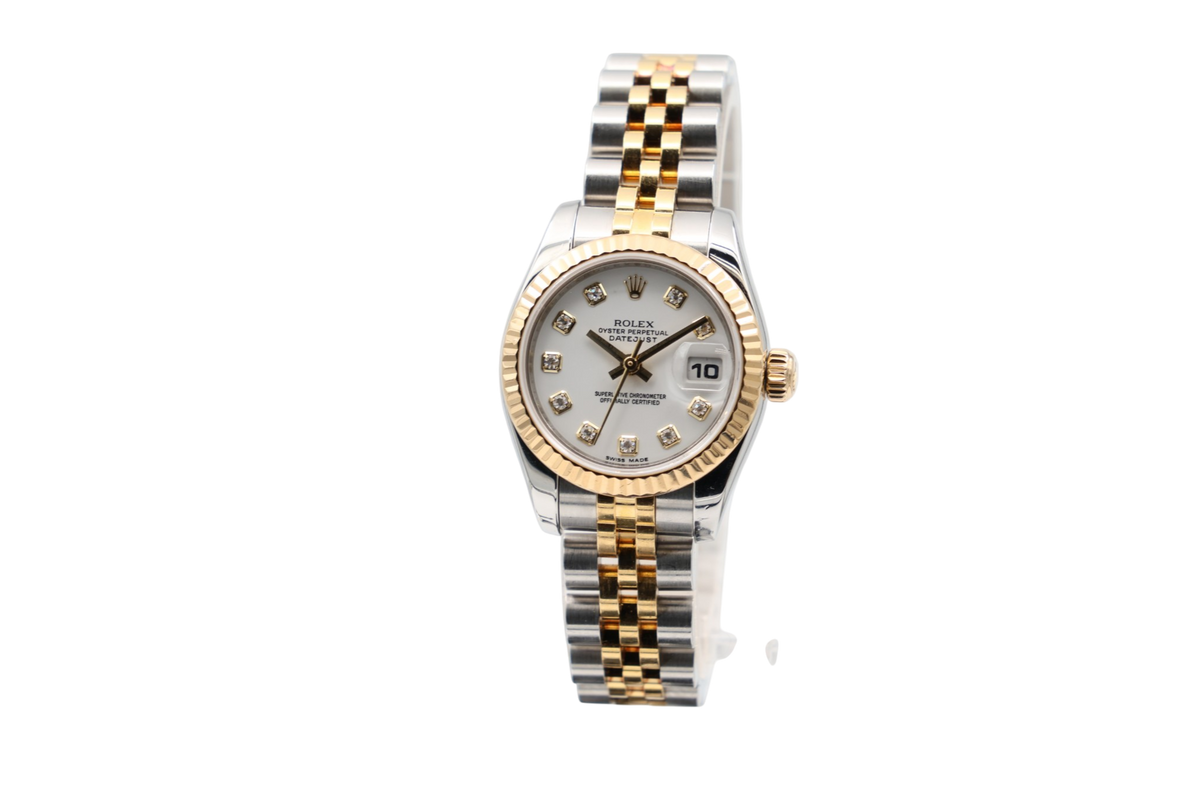 Rolex - Datejust – White with Diamond – 179173 – 2008