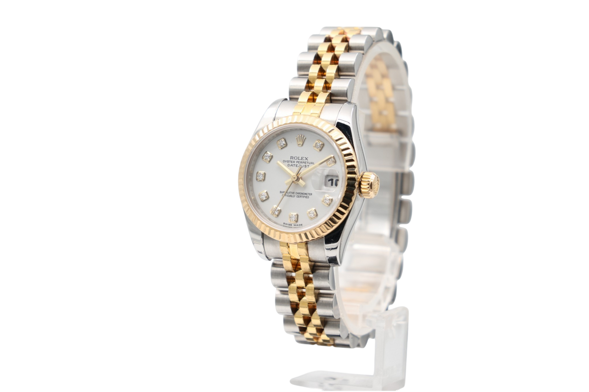 Rolex - Datejust – White with Diamond – 179173 – 2008