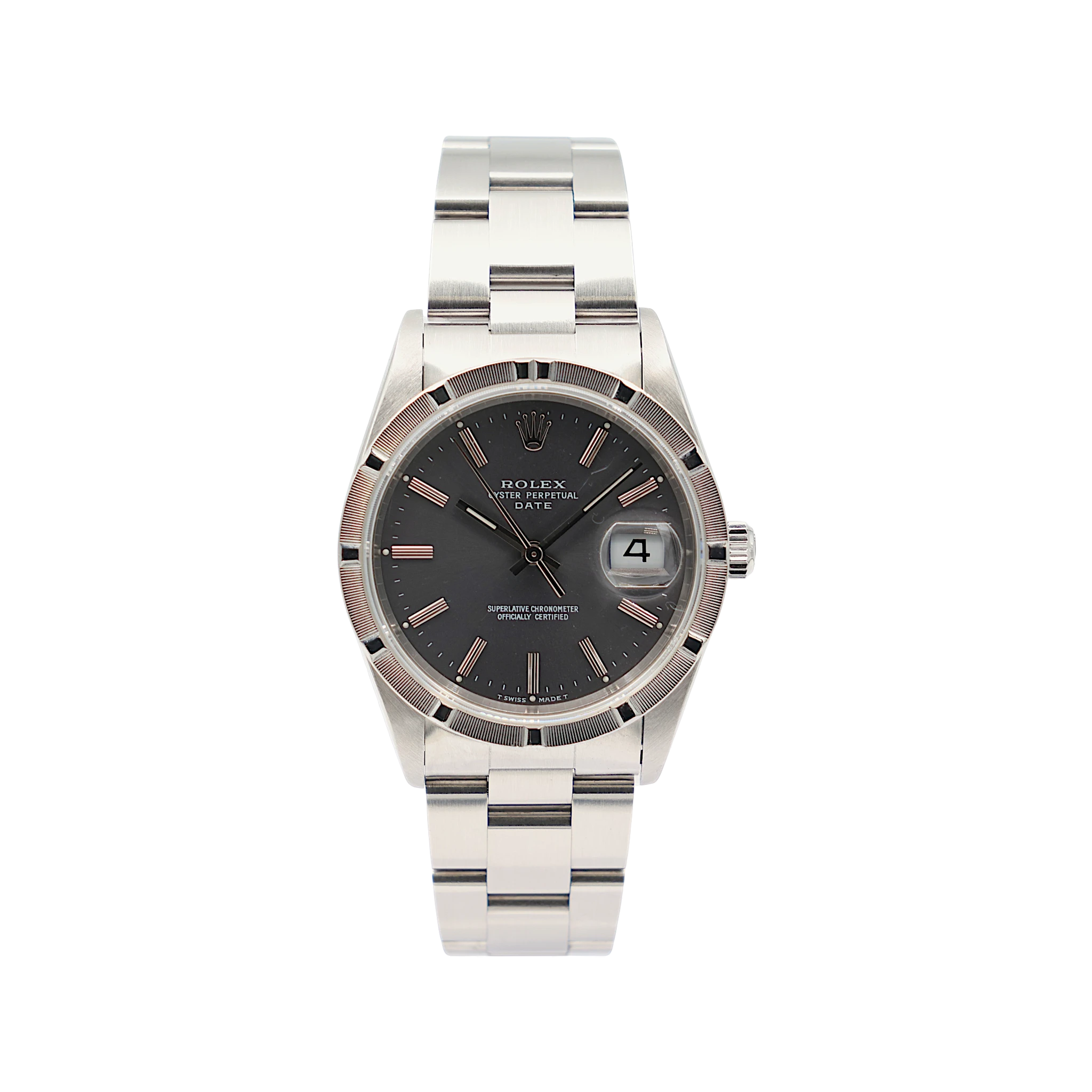 Rolex - Oyster Perpetual Date - Grey Dial - 15210 - Circa 1994