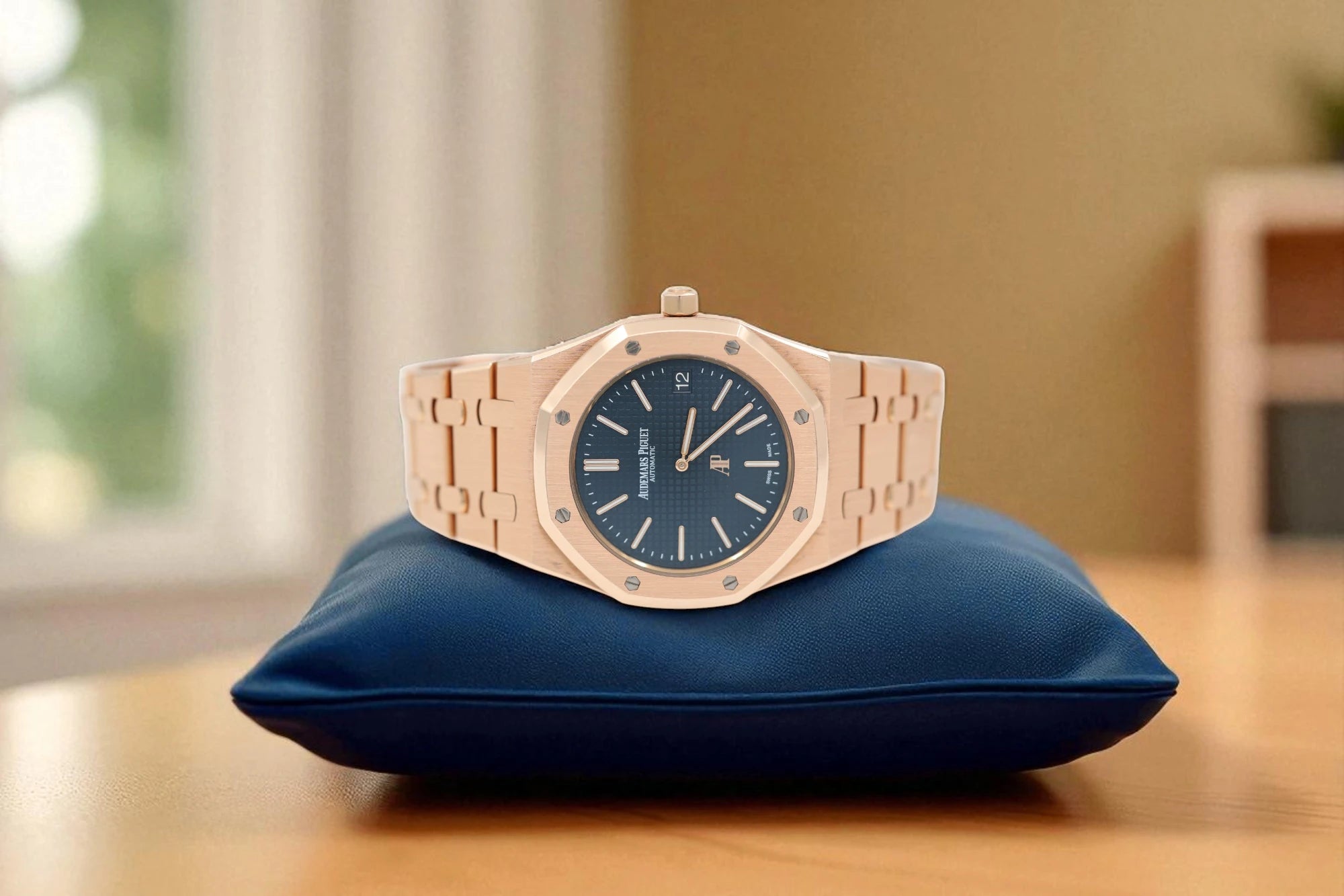 Audemars Piguet - Royal Oak - Blue Dial - 15202OR - 2016