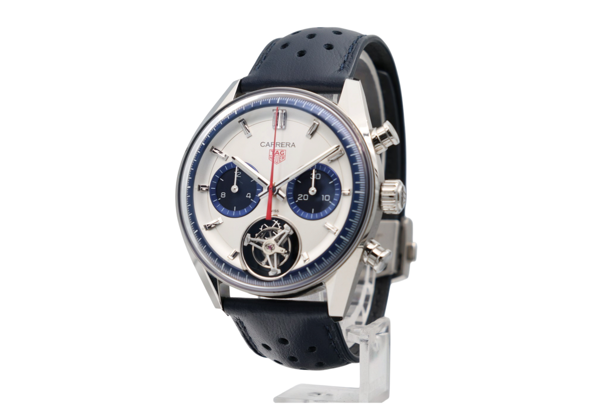 TAG Heuer - Carrera Chronograph Tourbillon – Silver – CBS5013.EB0375