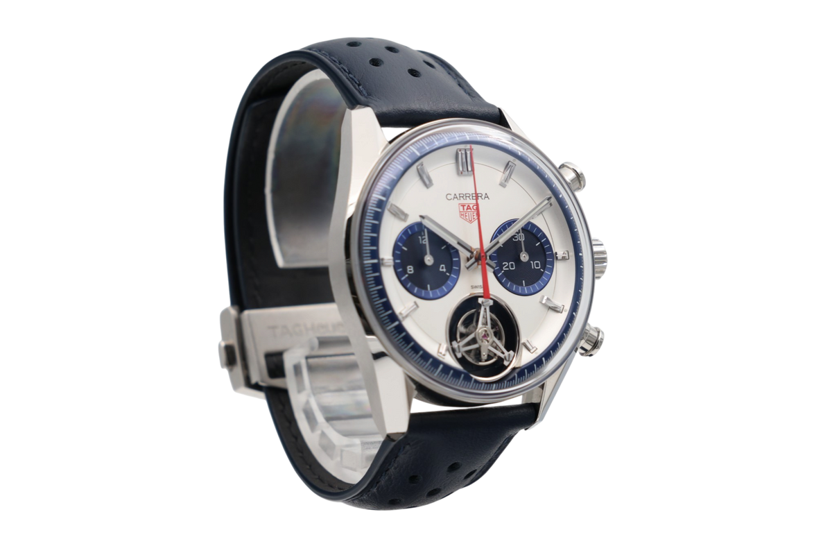 TAG Heuer - Carrera Chronograph Tourbillon – Silver – CBS5013.EB0375