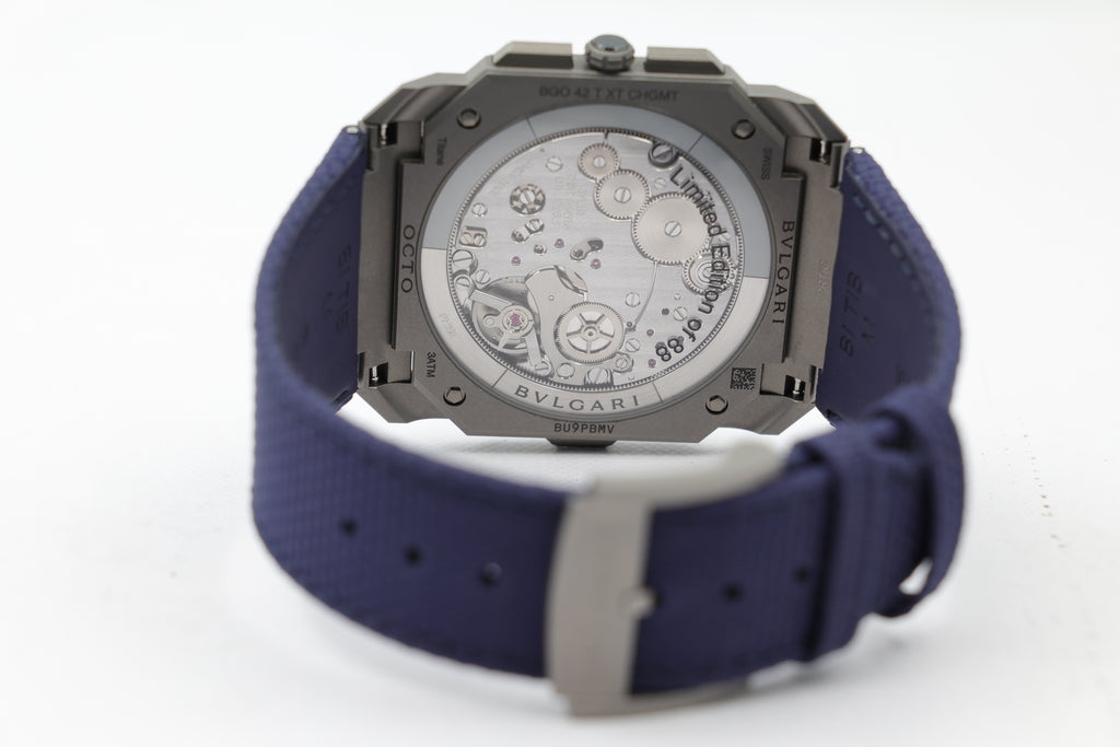 Bulgari - Octo Finissimo Chronograph GMT - "Yoshida Blue" - 103889 - 2025