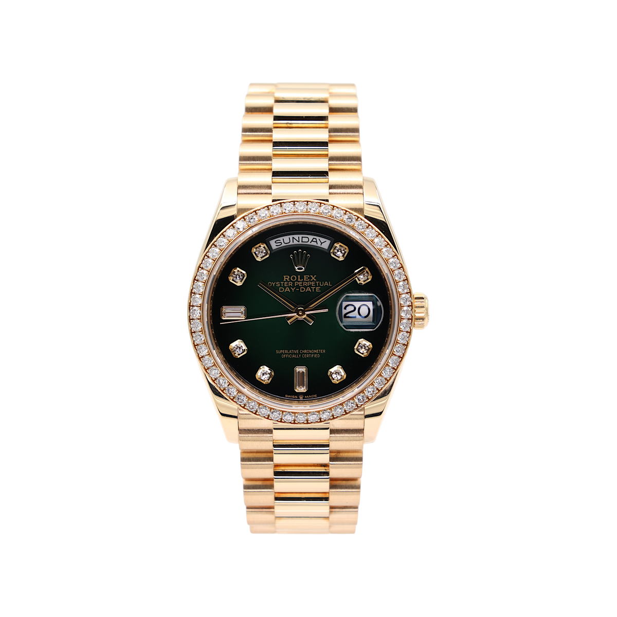 Rolex - Day-Date 36 – Green Ombre – 128348RBR – 2020