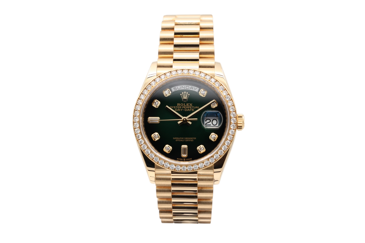 Rolex - Day-Date 36 – Green Ombre – 128348RBR – 2020