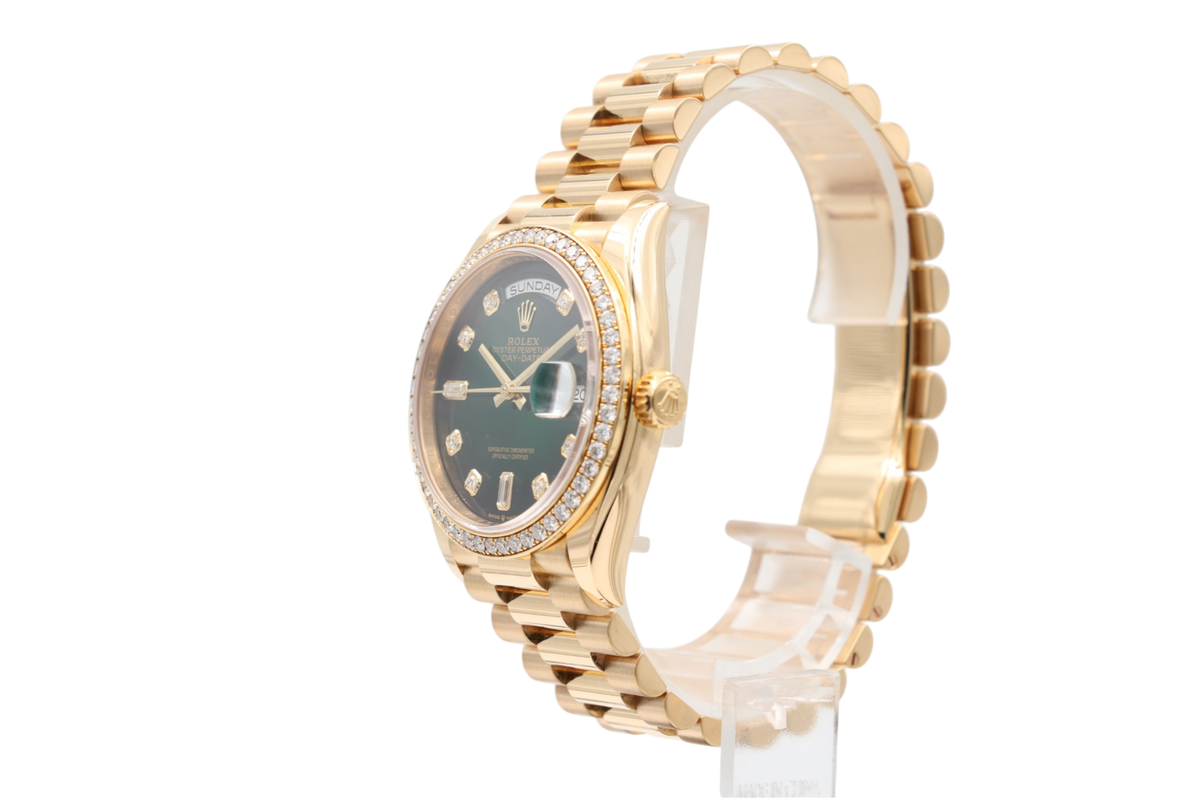 Rolex - Day-Date 36 – Green Ombre – 128348RBR – 2020