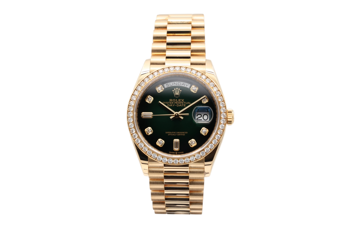 Rolex - Day-Date 36 – Green Ombre – 128348RBR – 2020