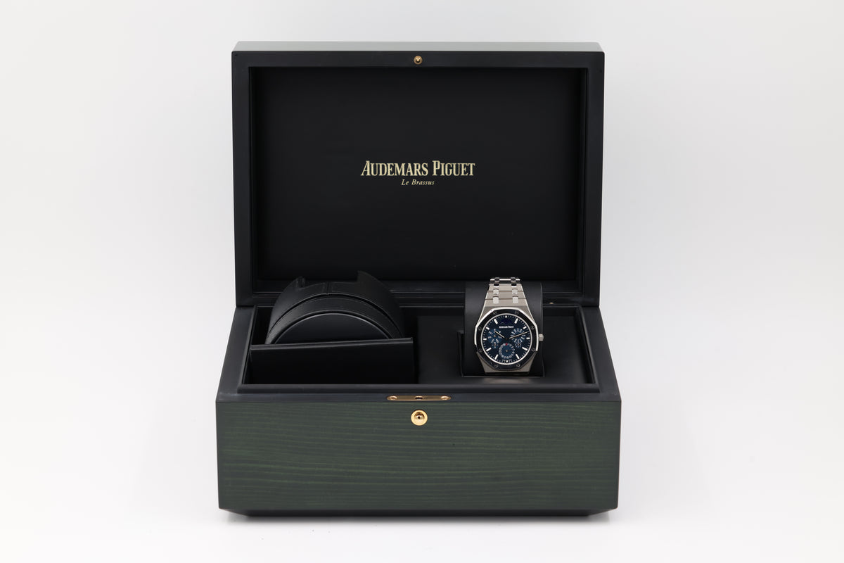 Audemars Piguet - Royal Oak Perpetual Calendar Ultra-Thin – Blue – 26586IP.OO.1240IP.01 – 2021
