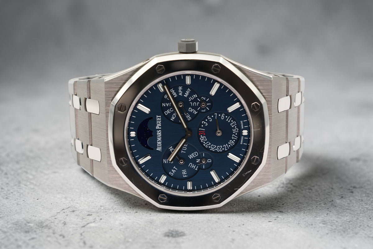 Audemars Piguet - Royal Oak Perpetual Calendar Ultra-Thin – Blue – 26586IP.OO.1240IP.01 – 2021