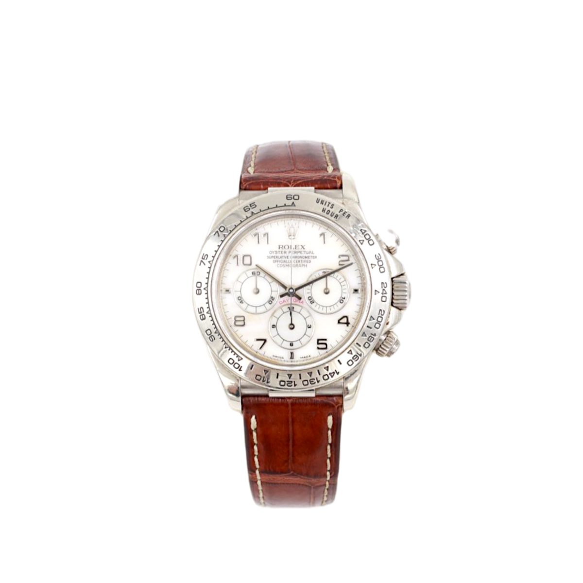 JetMoto’98 Rolex - Daytona - 16519 - Gold white MOP dial - 1998