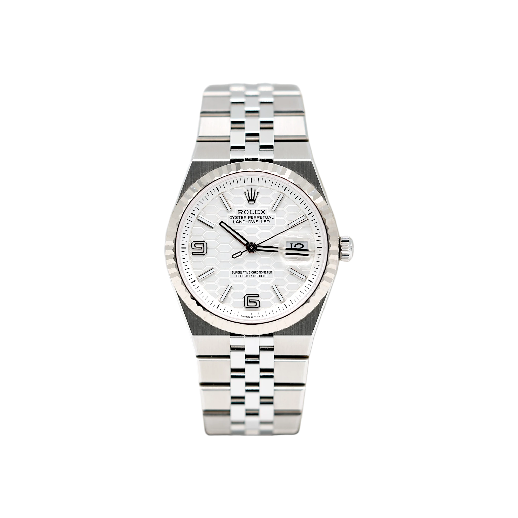 Rolex - Land-Dweller - White Honeycomb Motif Dial - 127234 - 2025