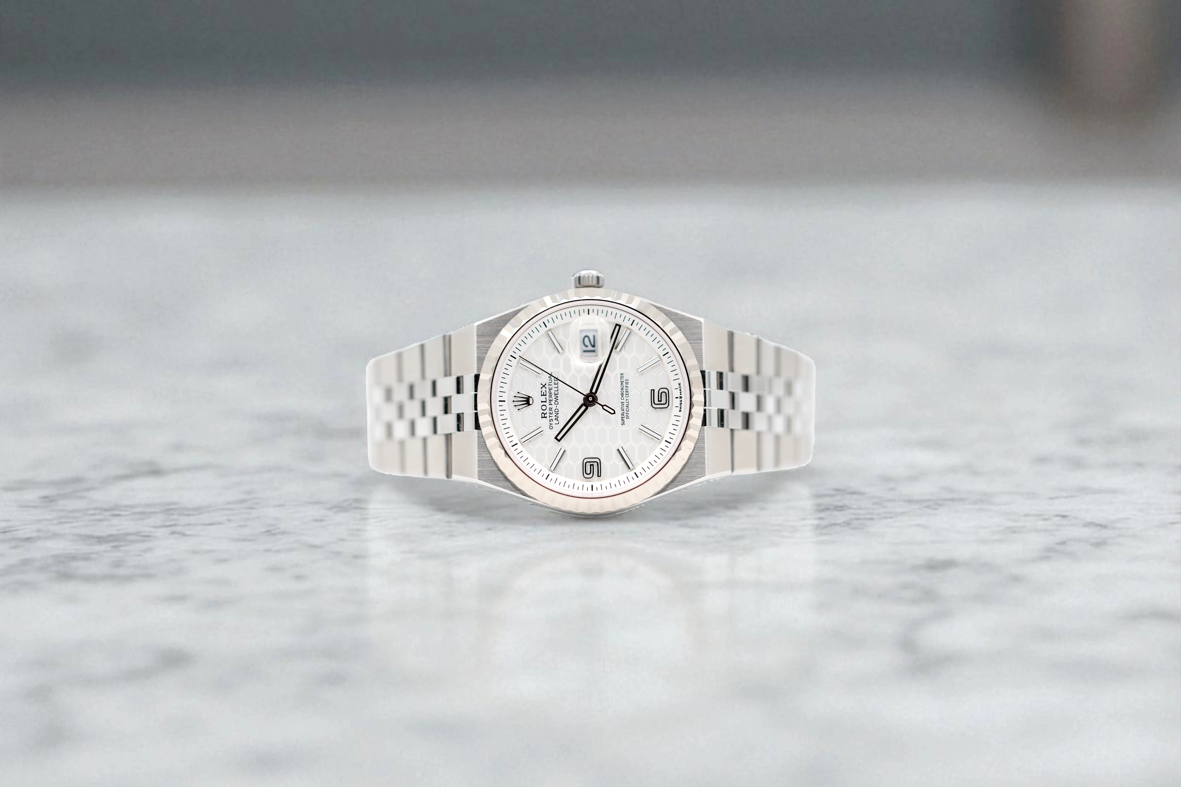 Rolex - Land-Dweller - White Honeycomb Motif Dial - 127234 - 2025