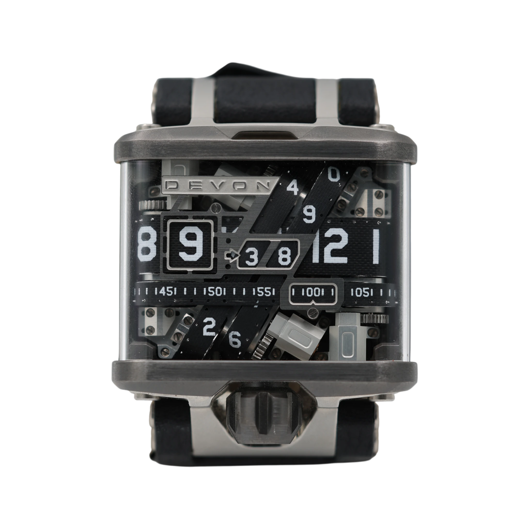 Devon - Tread 1 - Black Skeleton Dial - Tread 1A