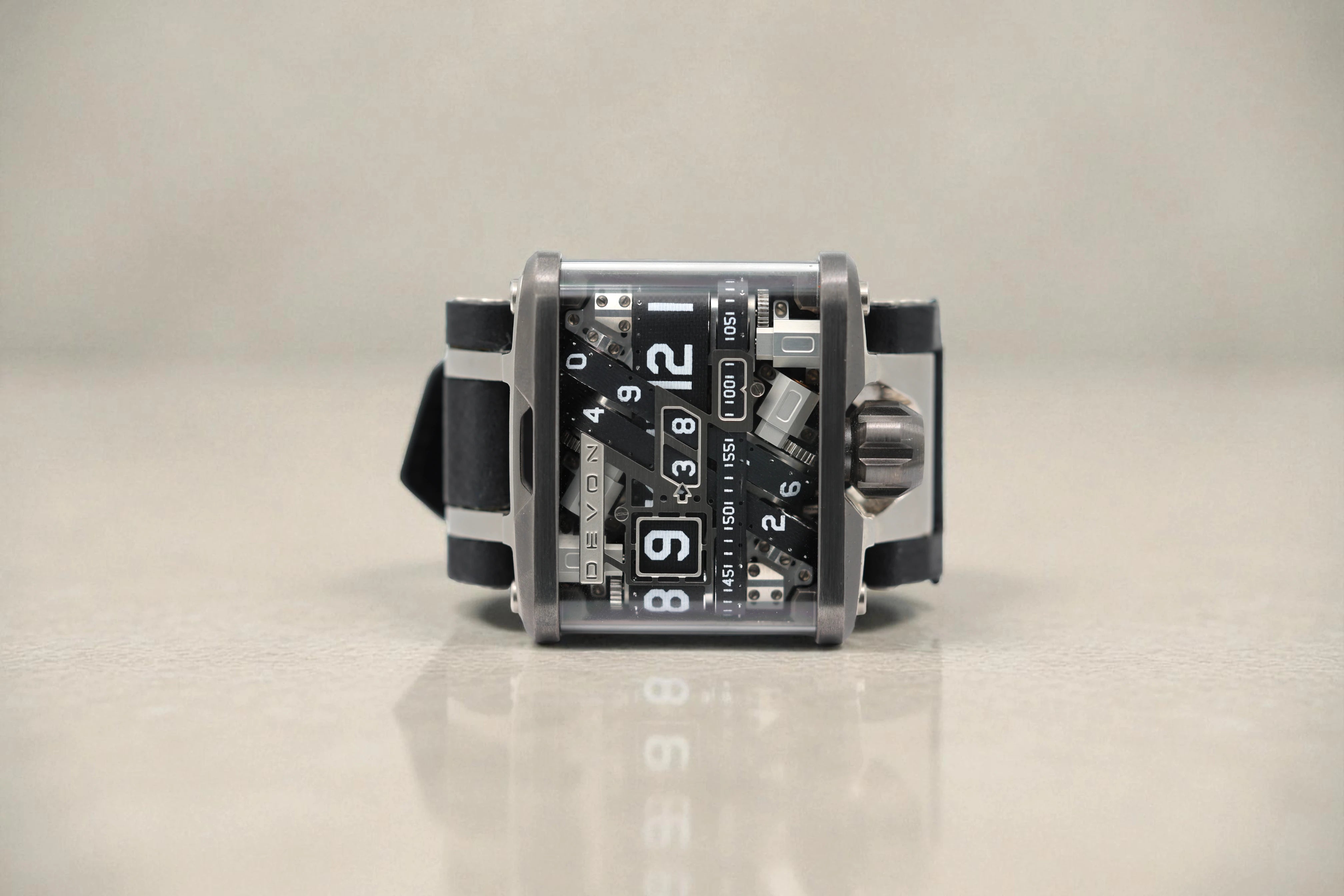 Devon - Tread 1 - Black Skeleton Dial - Tread 1A