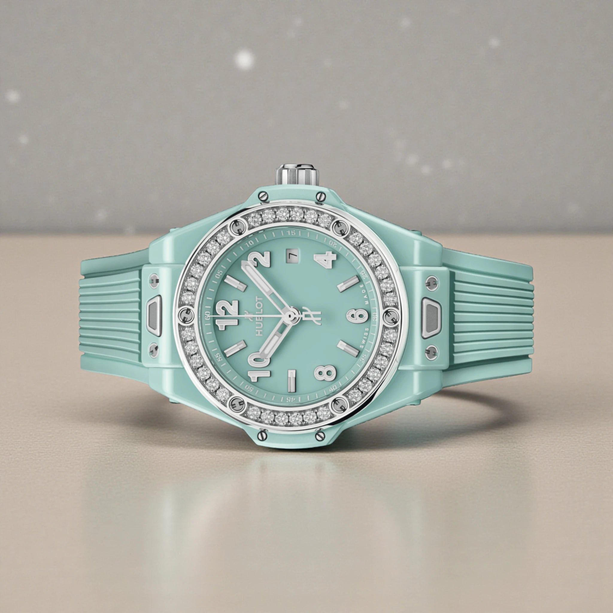 Hublot - Big Bang One Click Mint Green Ceramic Diamonds - Mint Green Dial - 485.GS.5271.RX.1204 - 2025
