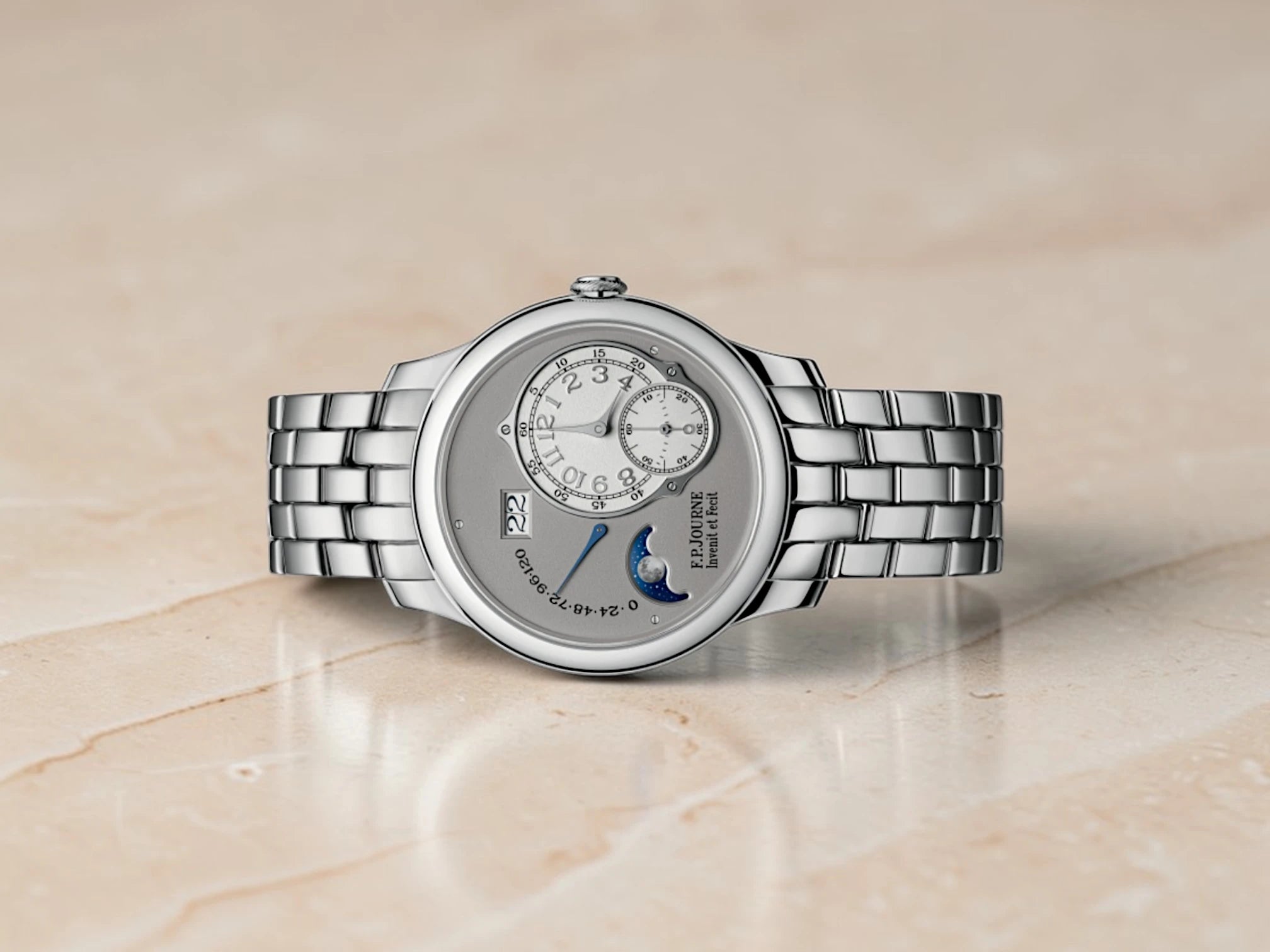 F.P. Journe - Lune - Silver & White Gold Dial - LN - 2026