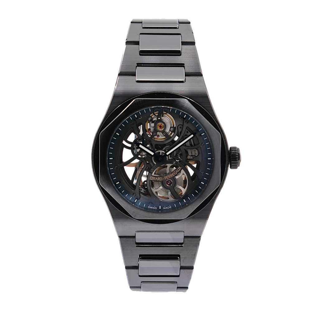 Girard-Perregaux - Laureato Black Ceramic - Black Skeleton Dial - 81015-32-001-32A - 2022