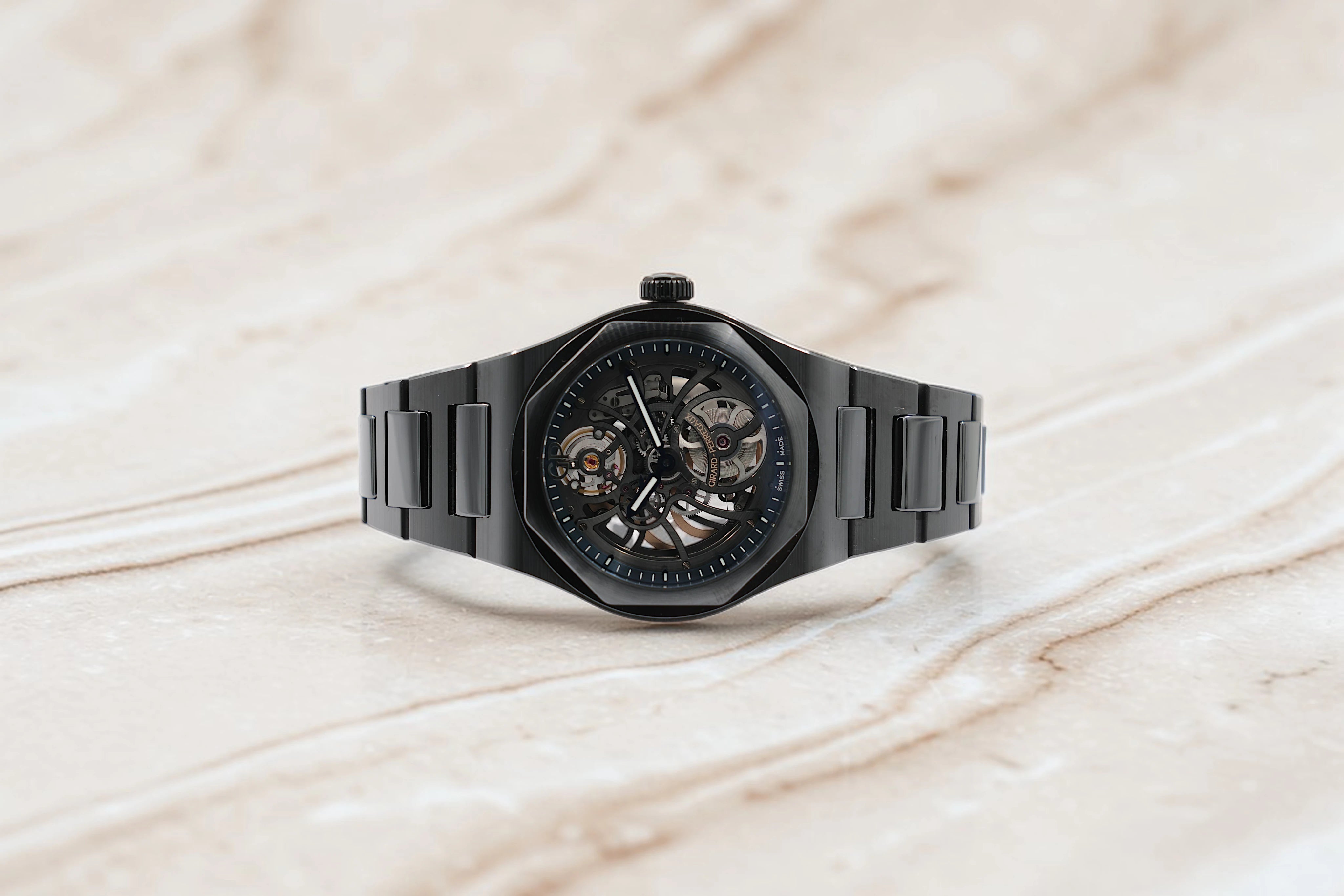 Girard-Perregaux - Laureato Black Ceramic - Black Skeleton Dial - 81015-32-001-32A - 2022