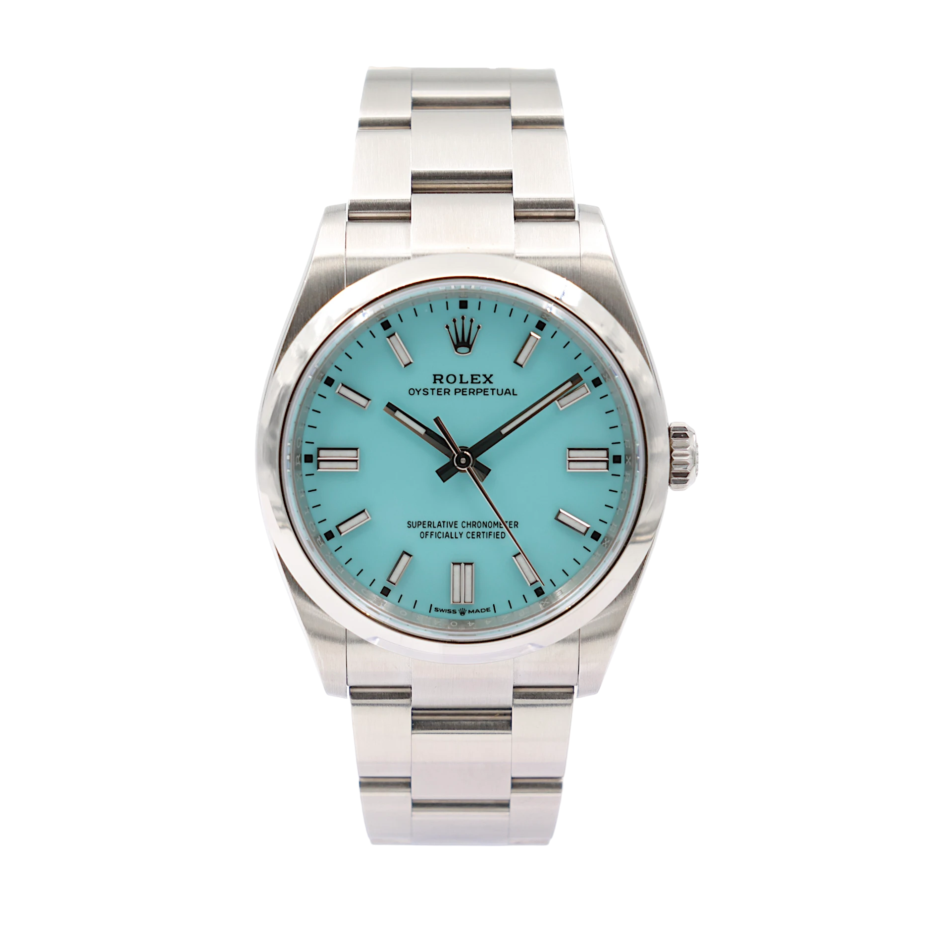 Rolex - Oyster Perpetual - "Tiffany" Turquoise Dial - 126000 - 2025