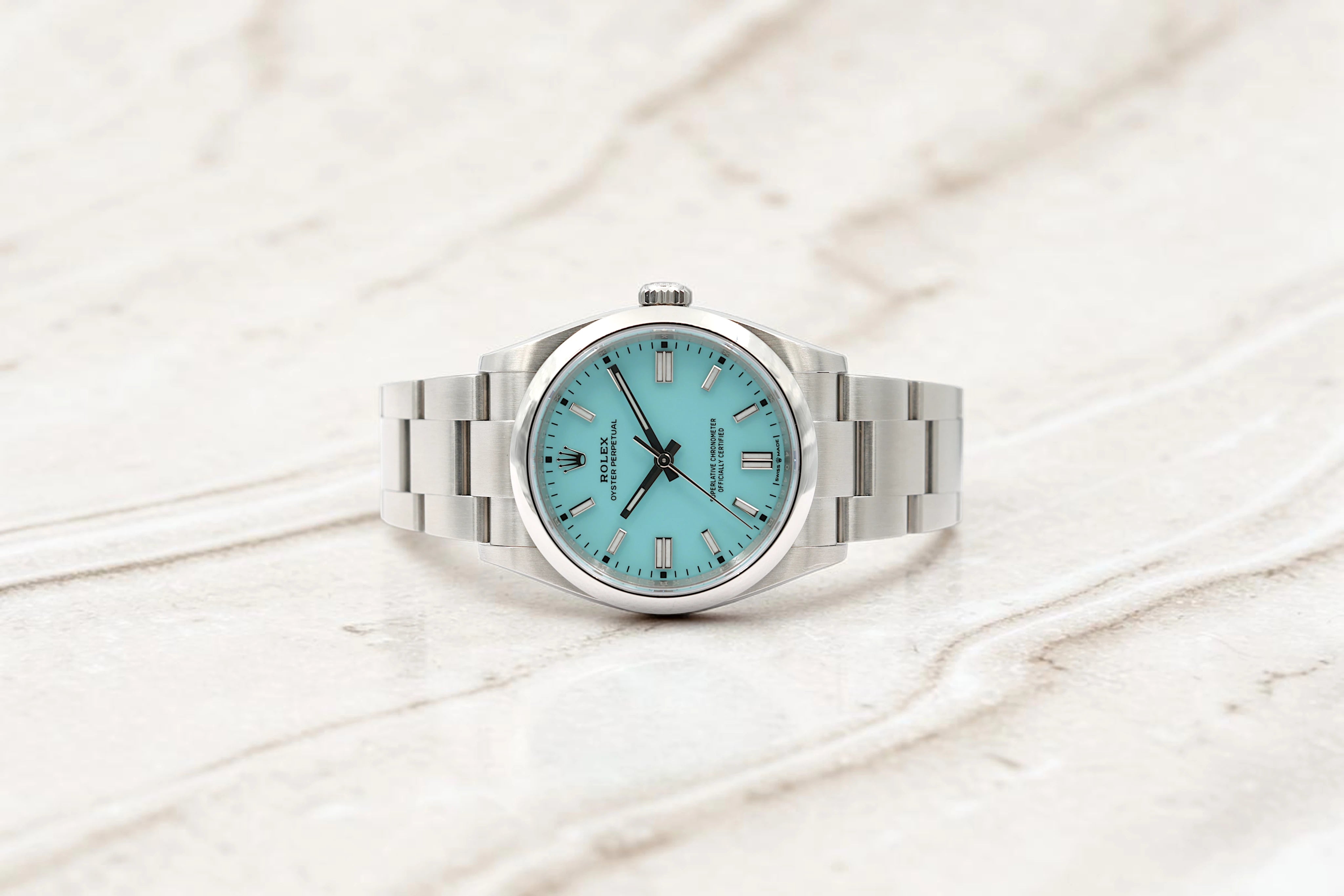 Rolex - Oyster Perpetual - "Tiffany" Turquoise Dial - 126000 - 2025