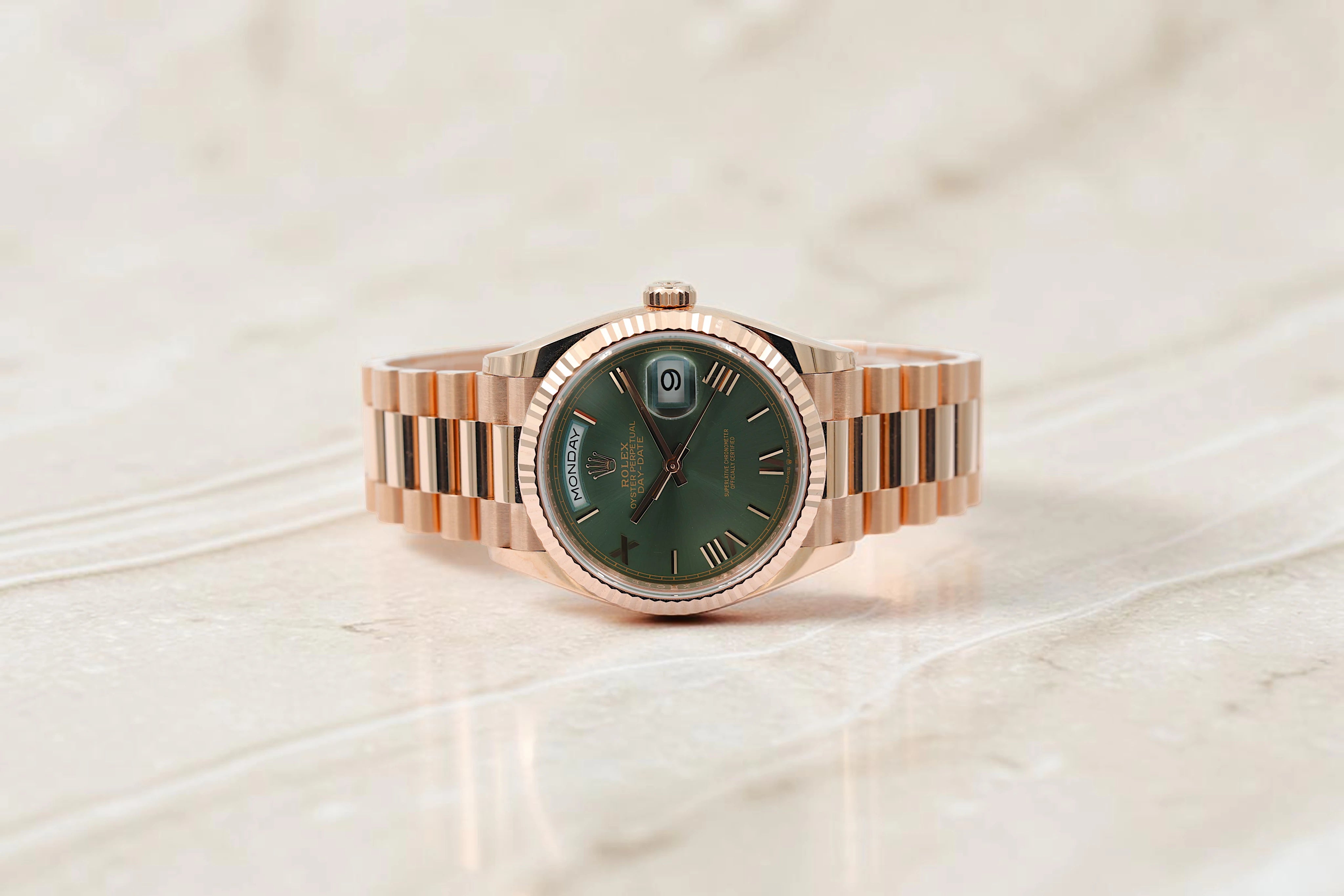 Rolex - Day-Date - Olive Green Dial - 128235 - 2026