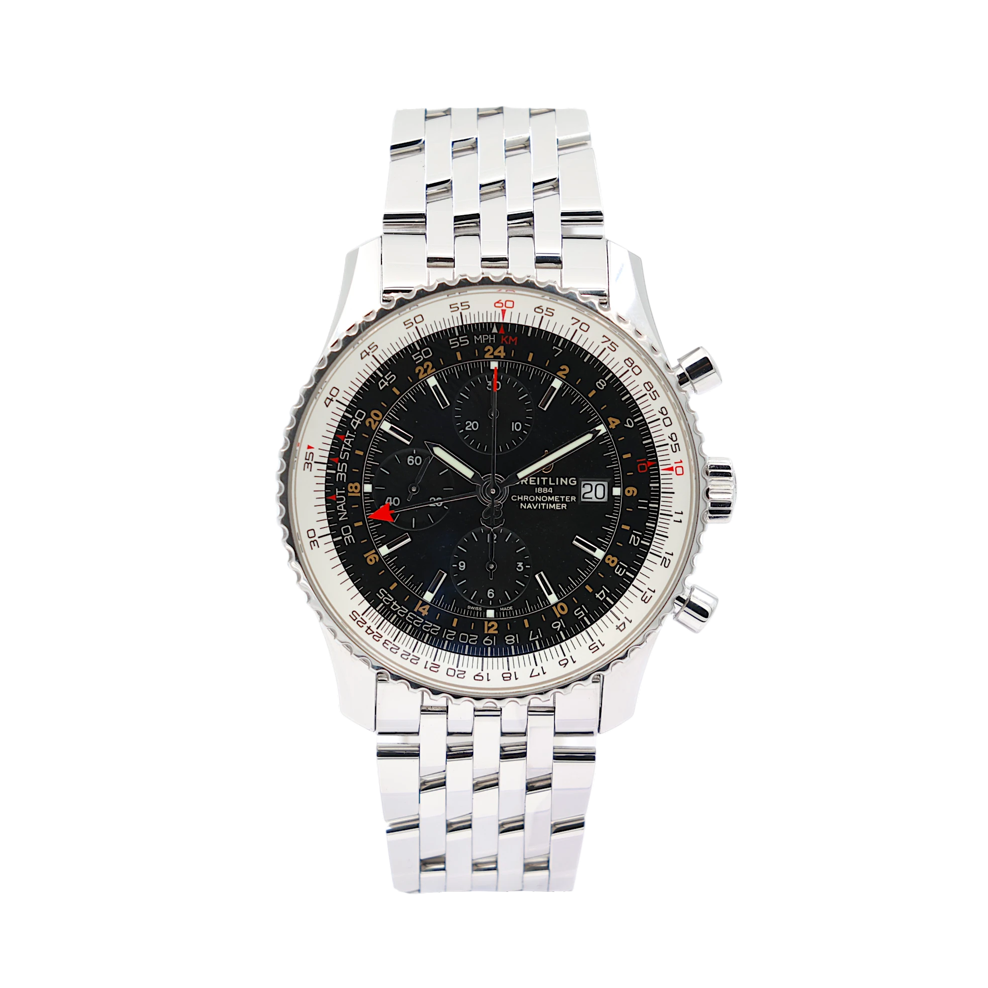 Breitling - Navitimer Chronograph GMT 46 - Black Dial - A24322121B2A1 - 2024