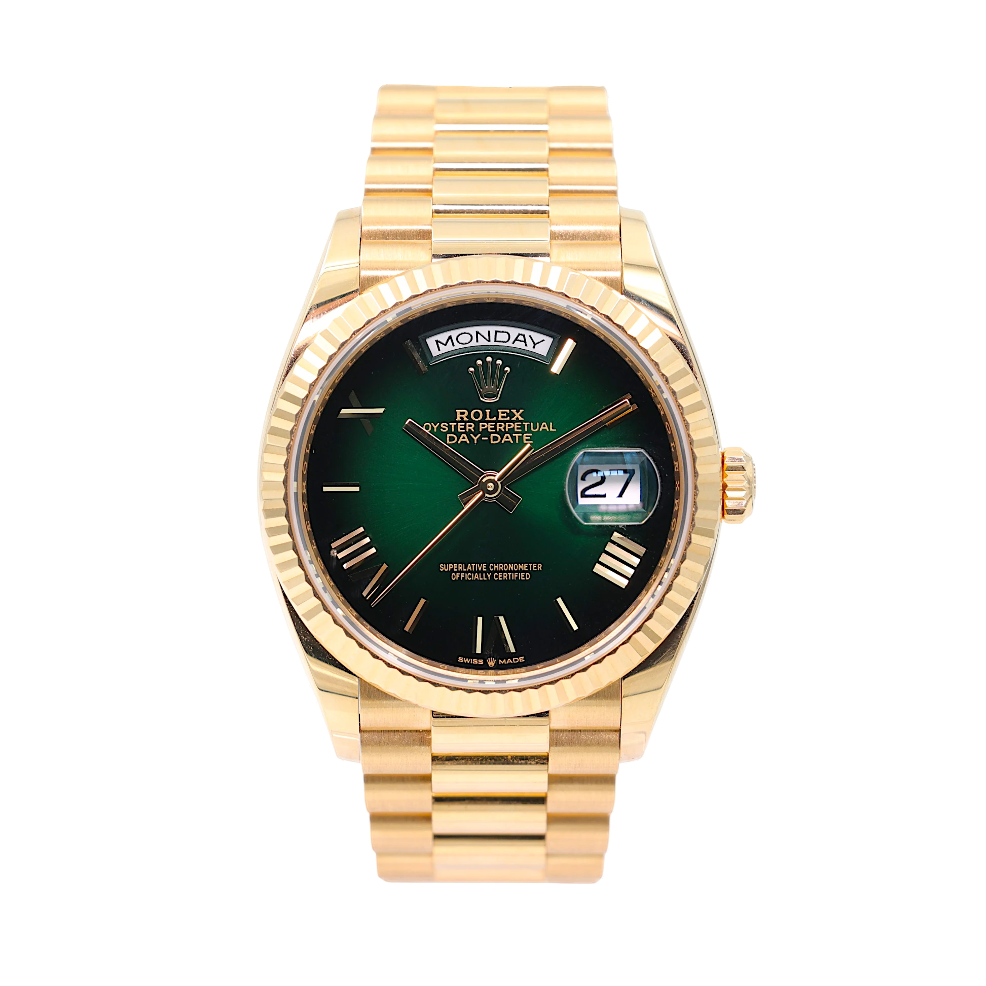 Rolex - Day-Date - Green Ombré Dial - 128238 - 2025