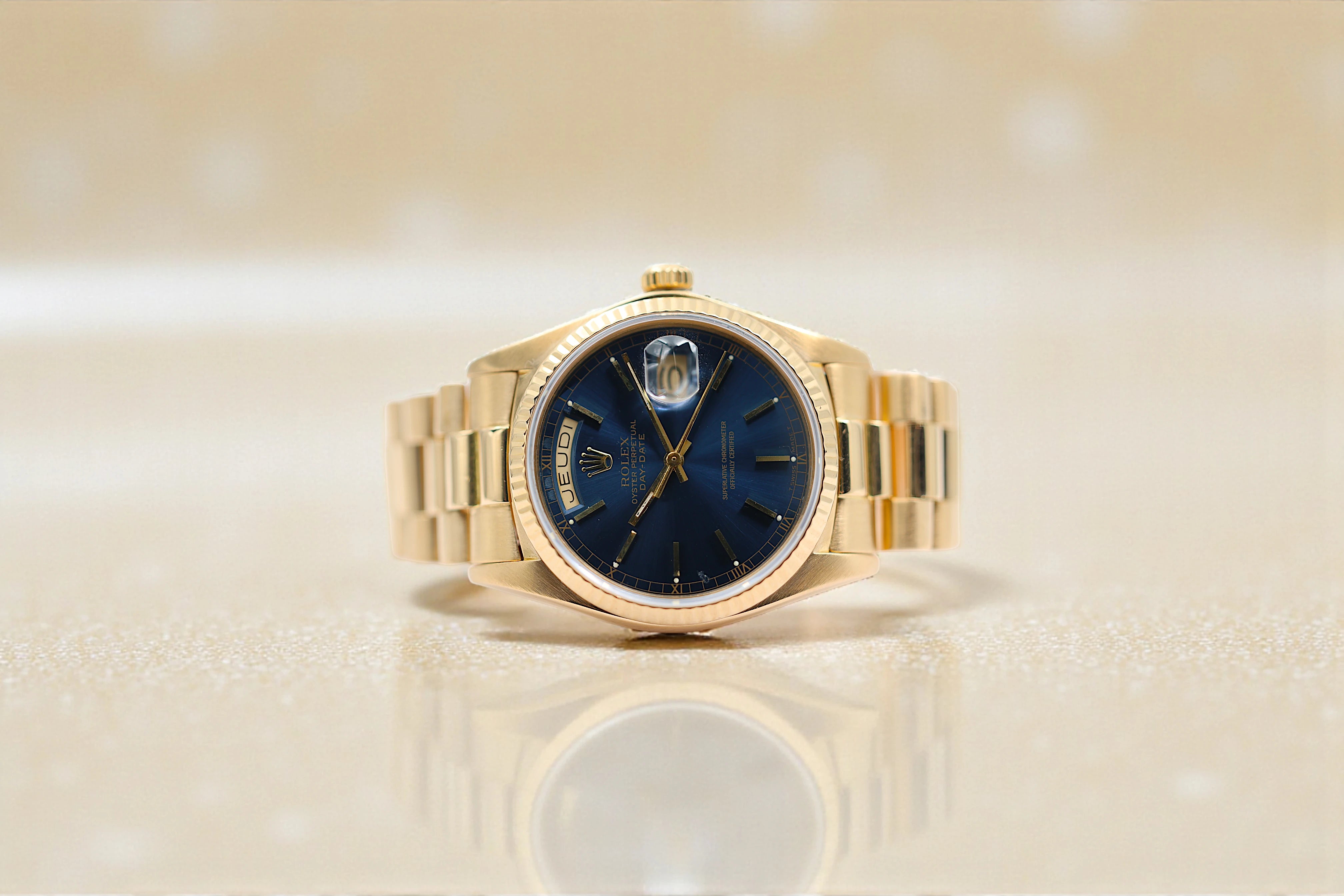 Rolex - Day-Date - Blue Dial - 18038 - 1978