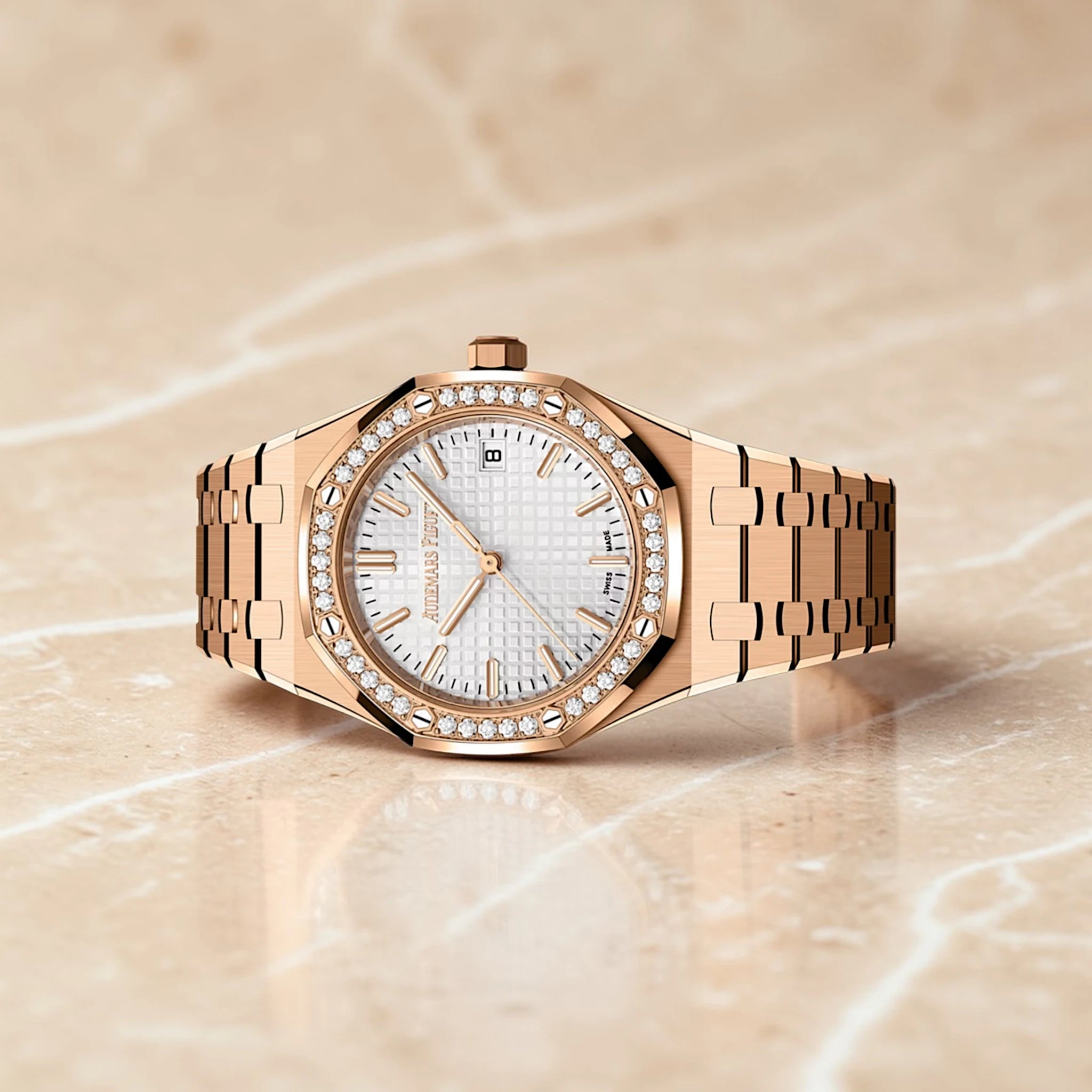 Audemars Piguet - Royal Oak Selfwinding - White Dial - 77451OR - 2025