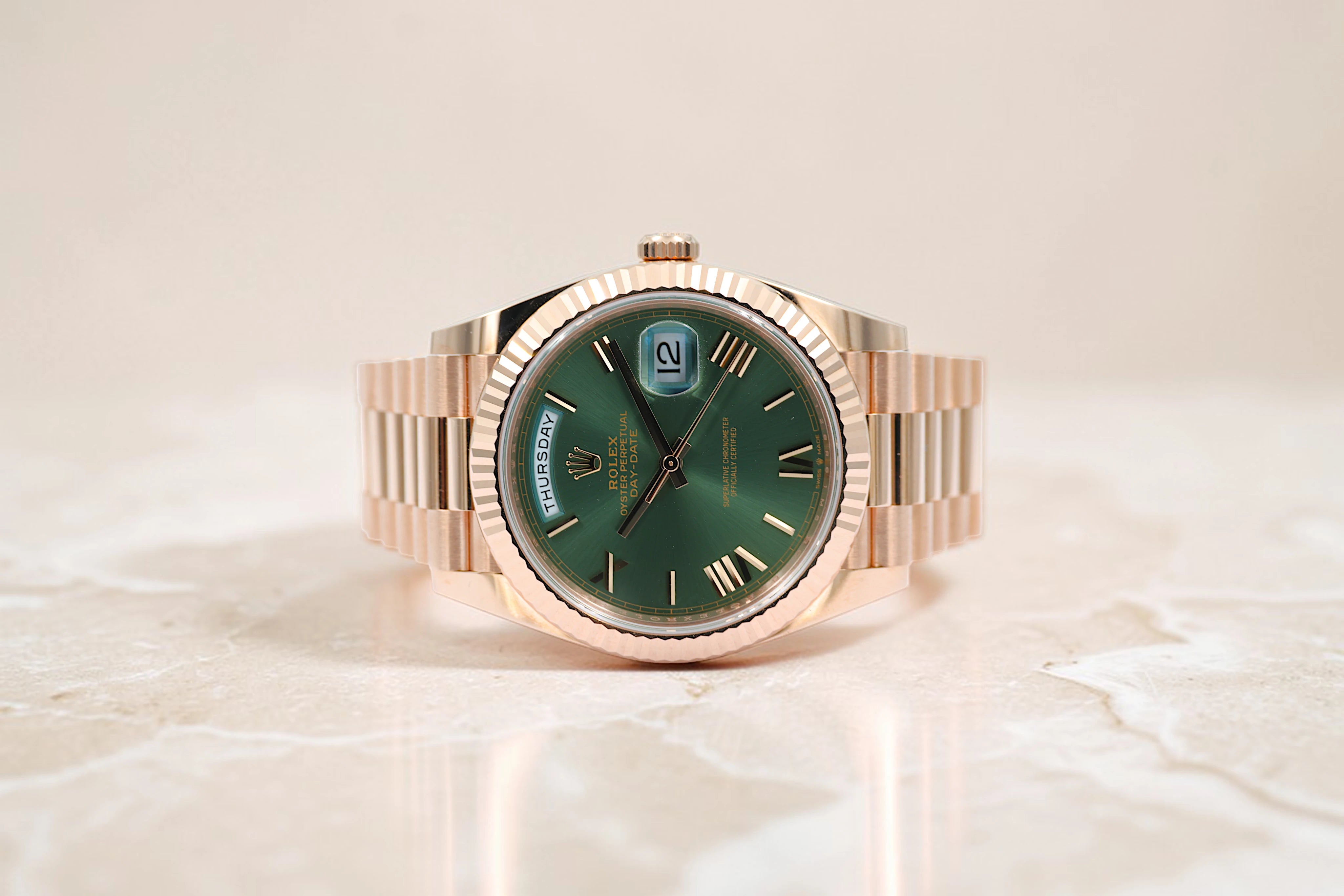 Rolex - Day-Date - Olive Green Dial - 228235 - 2025